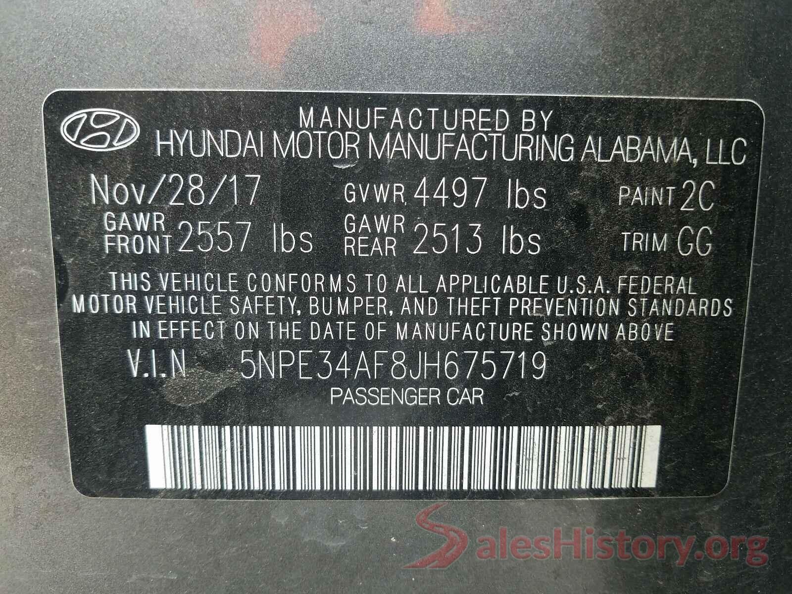 5NPE34AF8JH675719 2018 HYUNDAI SONATA