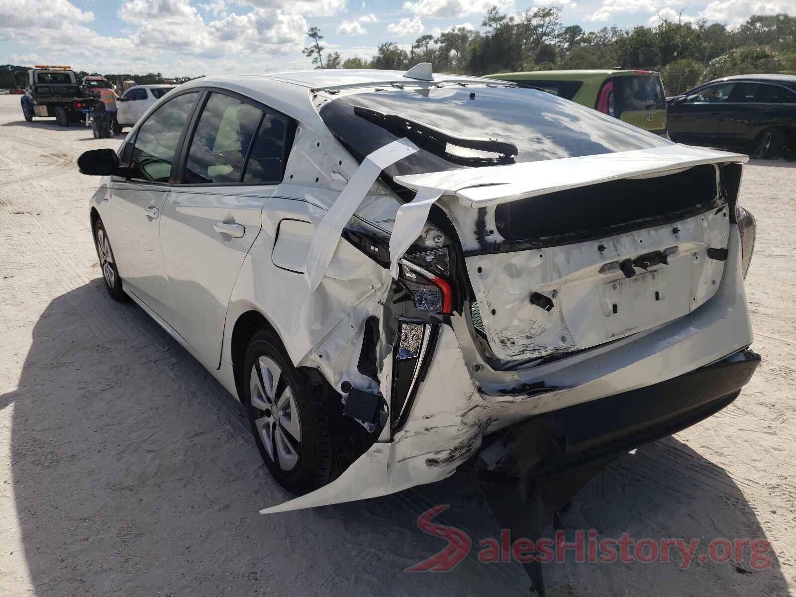 JTDKARFU7H3038453 2017 TOYOTA PRIUS