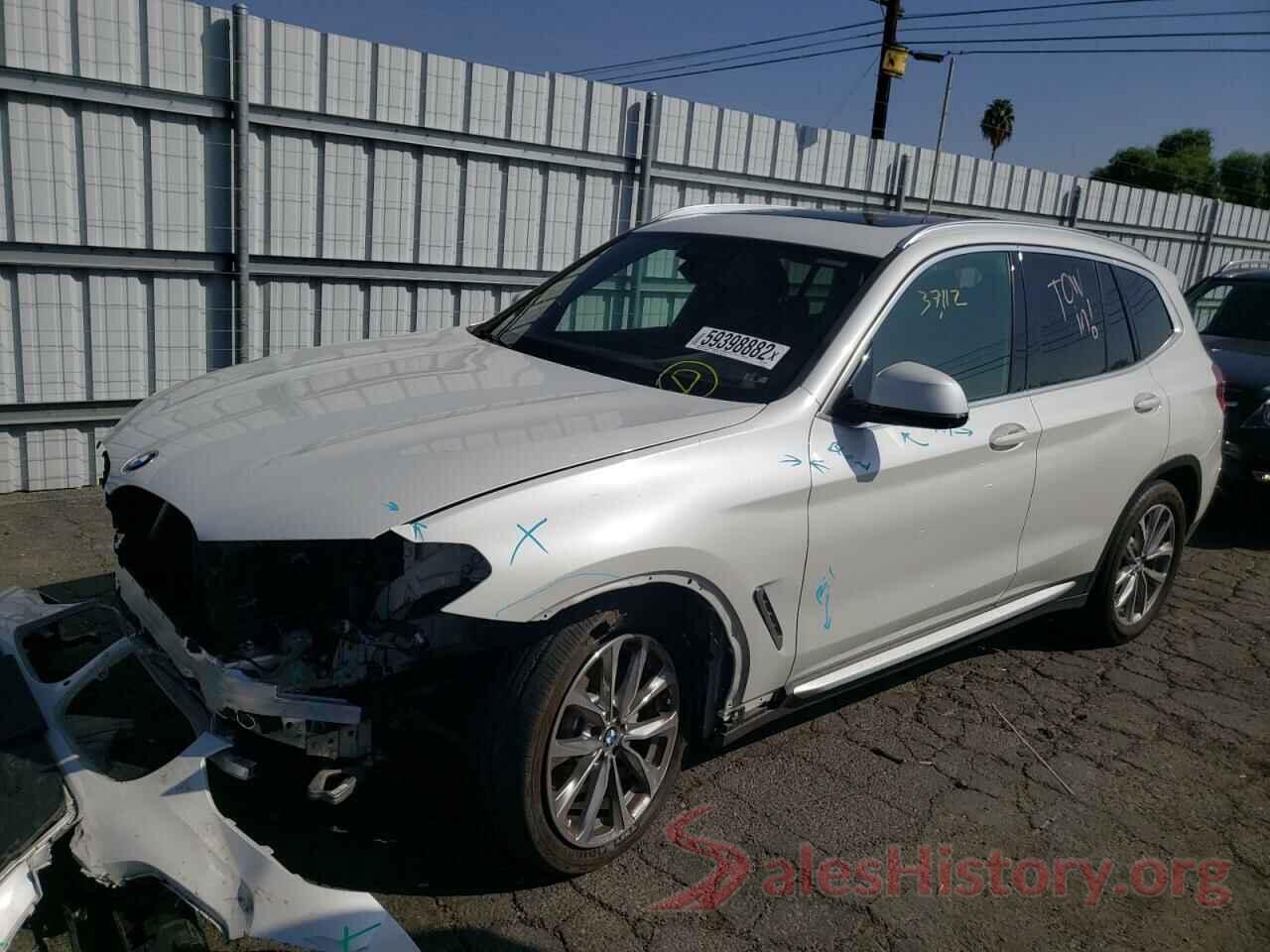 5UXTR7C59KLF35396 2019 BMW X3