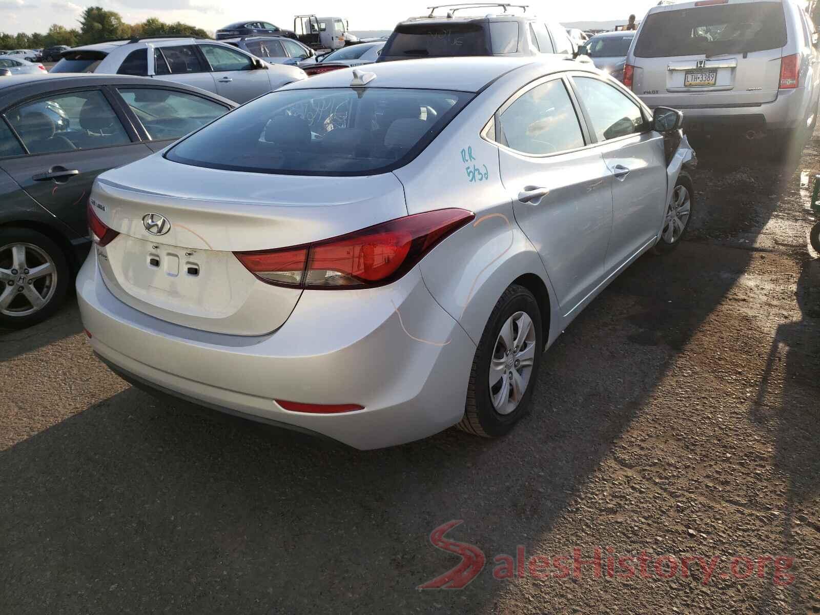 5NPDH4AE7GH693710 2016 HYUNDAI ELANTRA