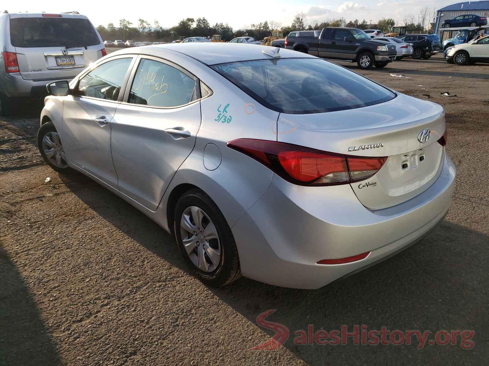 5NPDH4AE7GH693710 2016 HYUNDAI ELANTRA