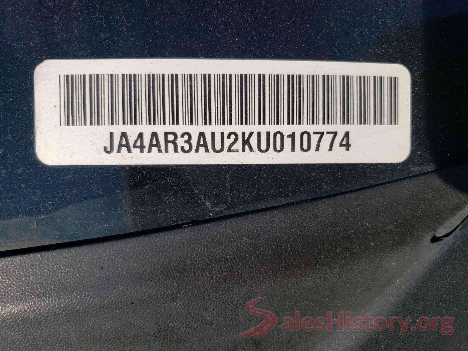 JA4AR3AU2KU010774 2019 MITSUBISHI OUTLANDER