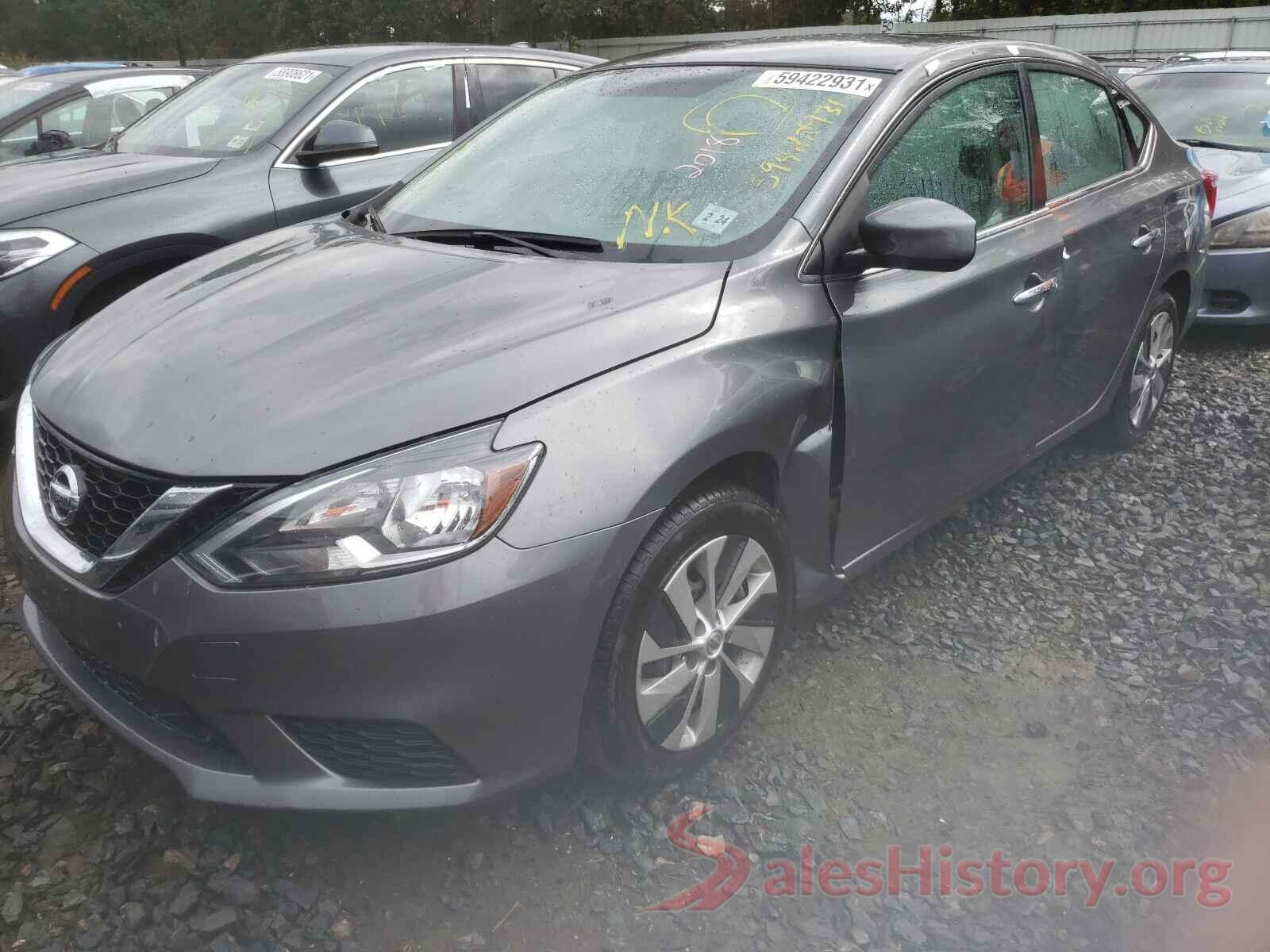 3N1AB7APXKY261540 2019 NISSAN SENTRA