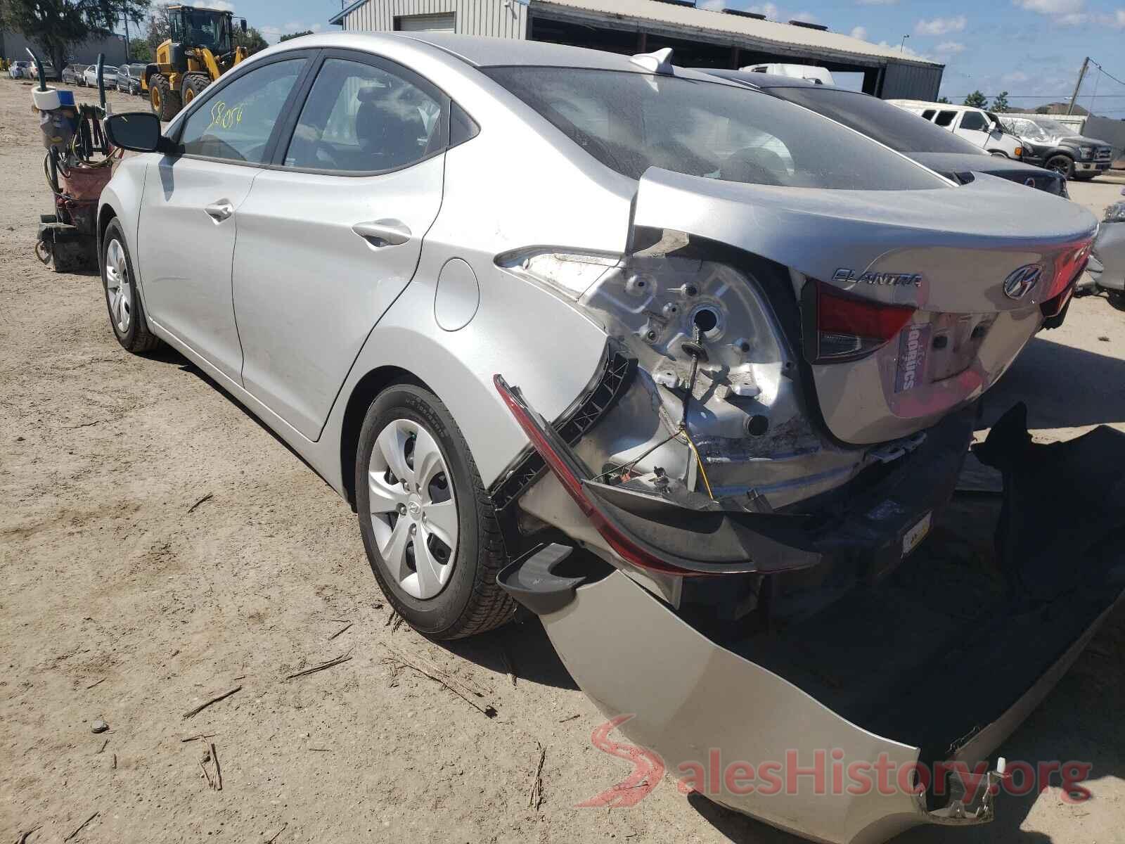 5NPDH4AE4GH727215 2016 HYUNDAI ELANTRA