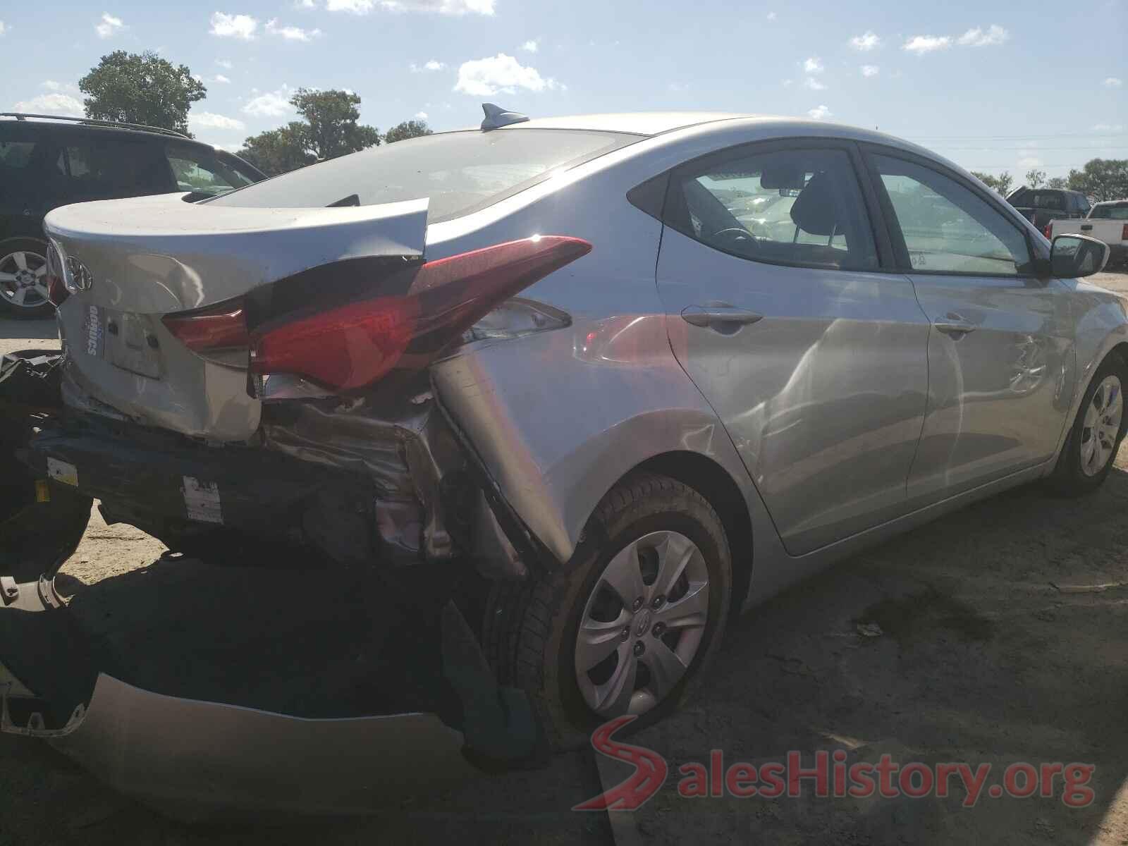 5NPDH4AE4GH727215 2016 HYUNDAI ELANTRA