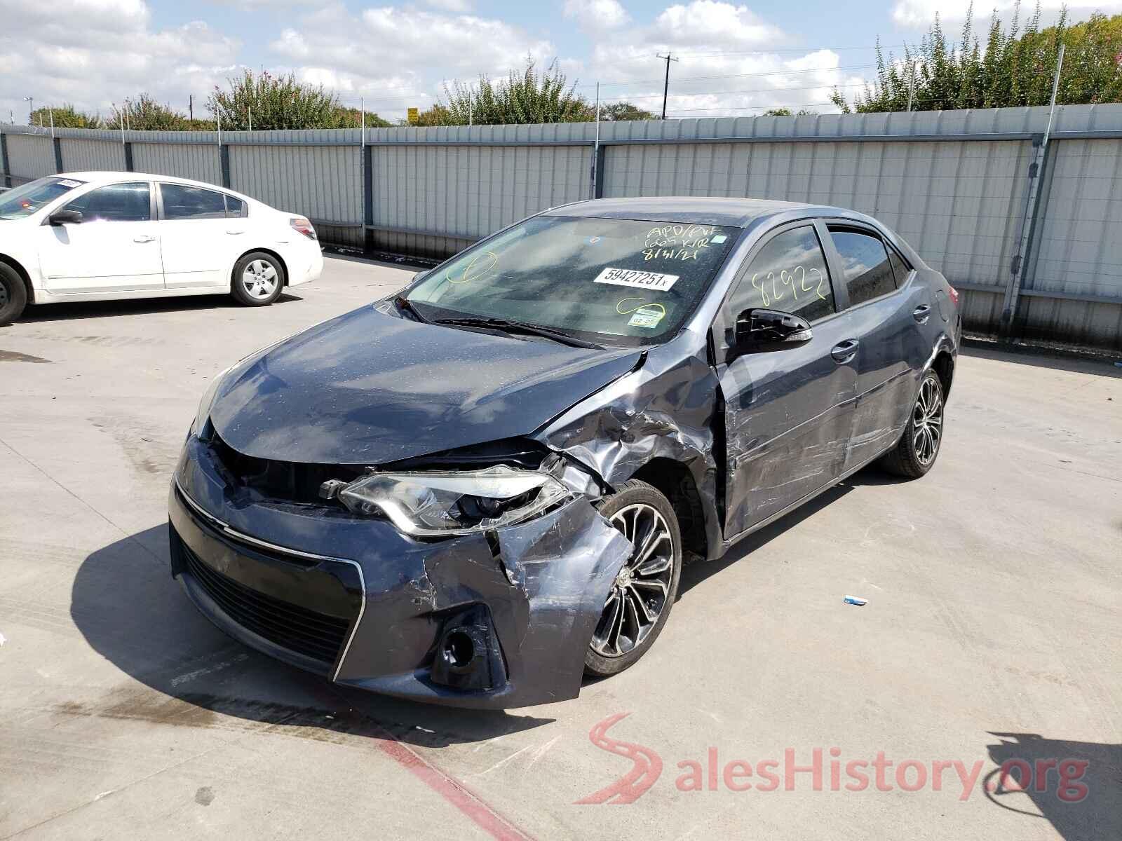 5YFBURHE5GP431645 2016 TOYOTA COROLLA