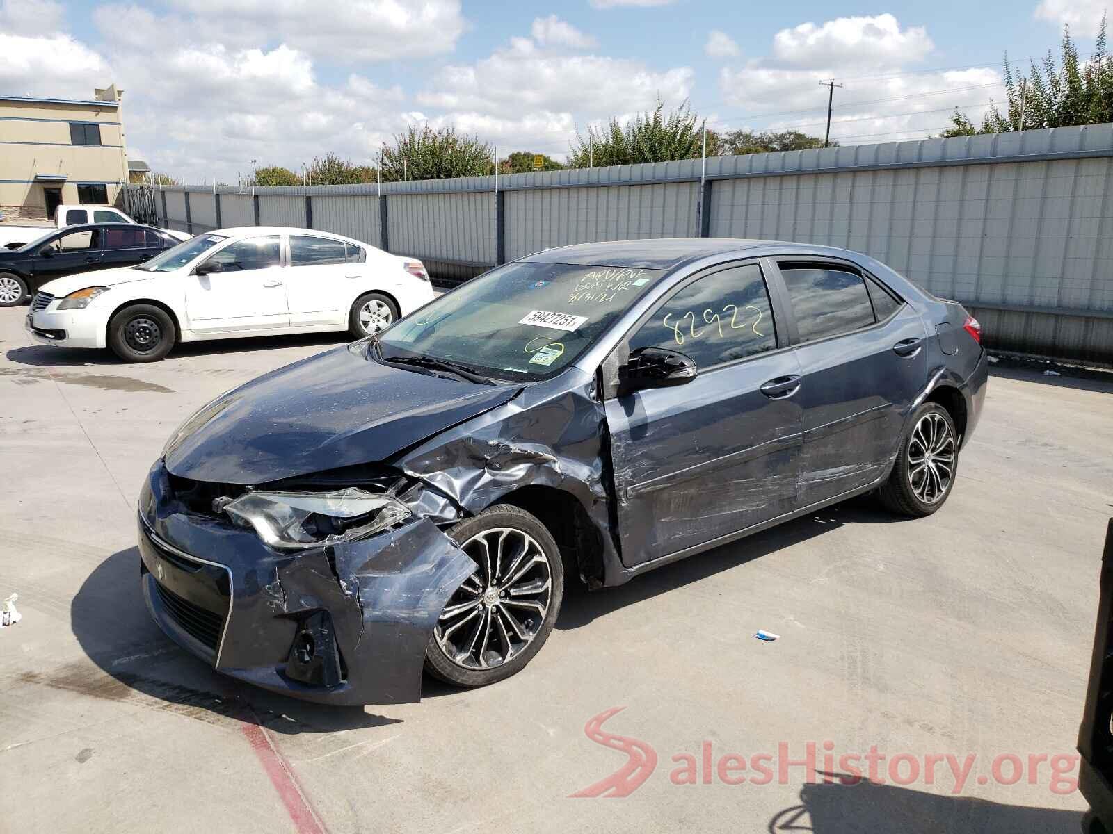 5YFBURHE5GP431645 2016 TOYOTA COROLLA