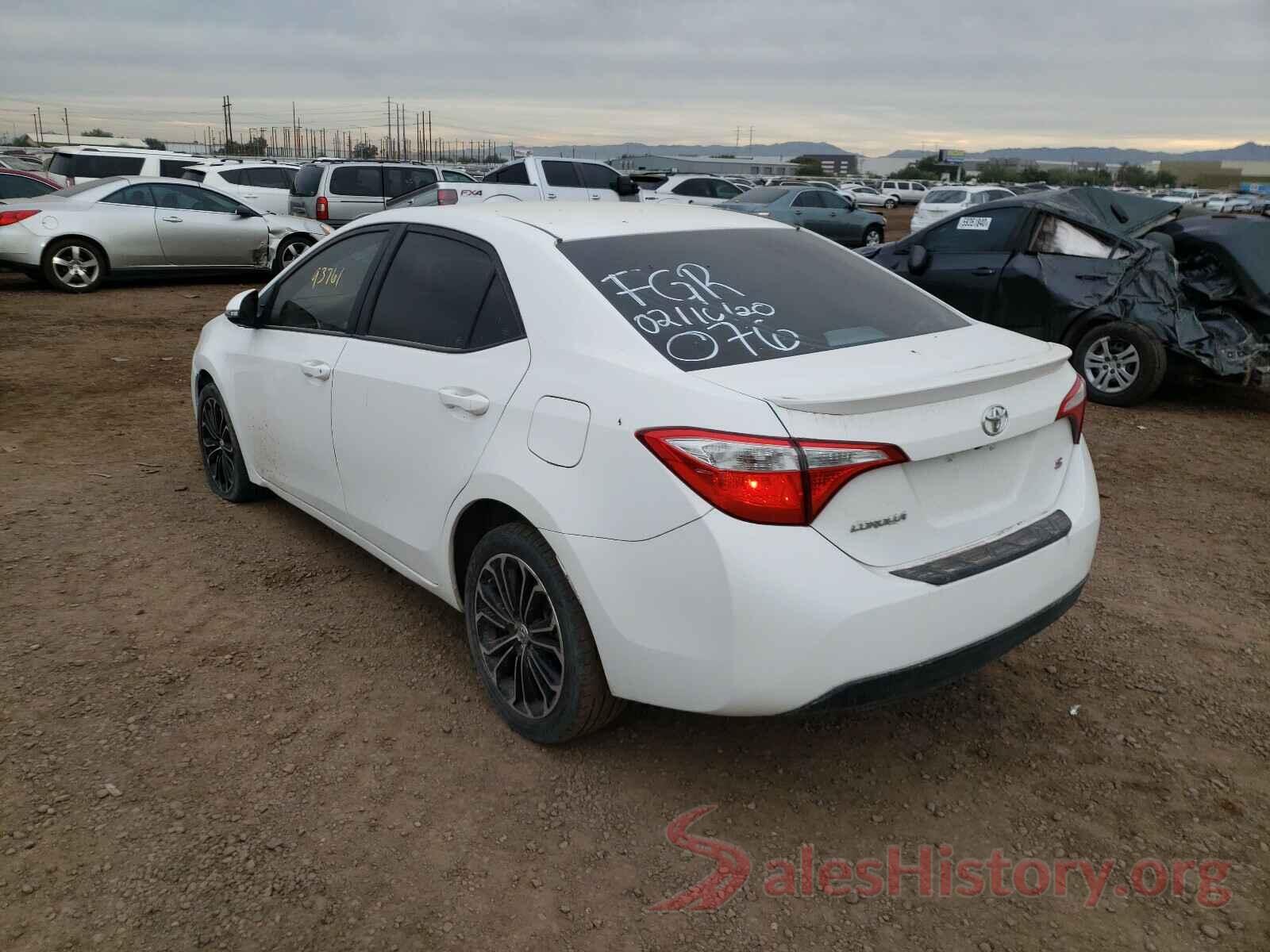 5YFBURHE2GP533694 2016 TOYOTA COROLLA