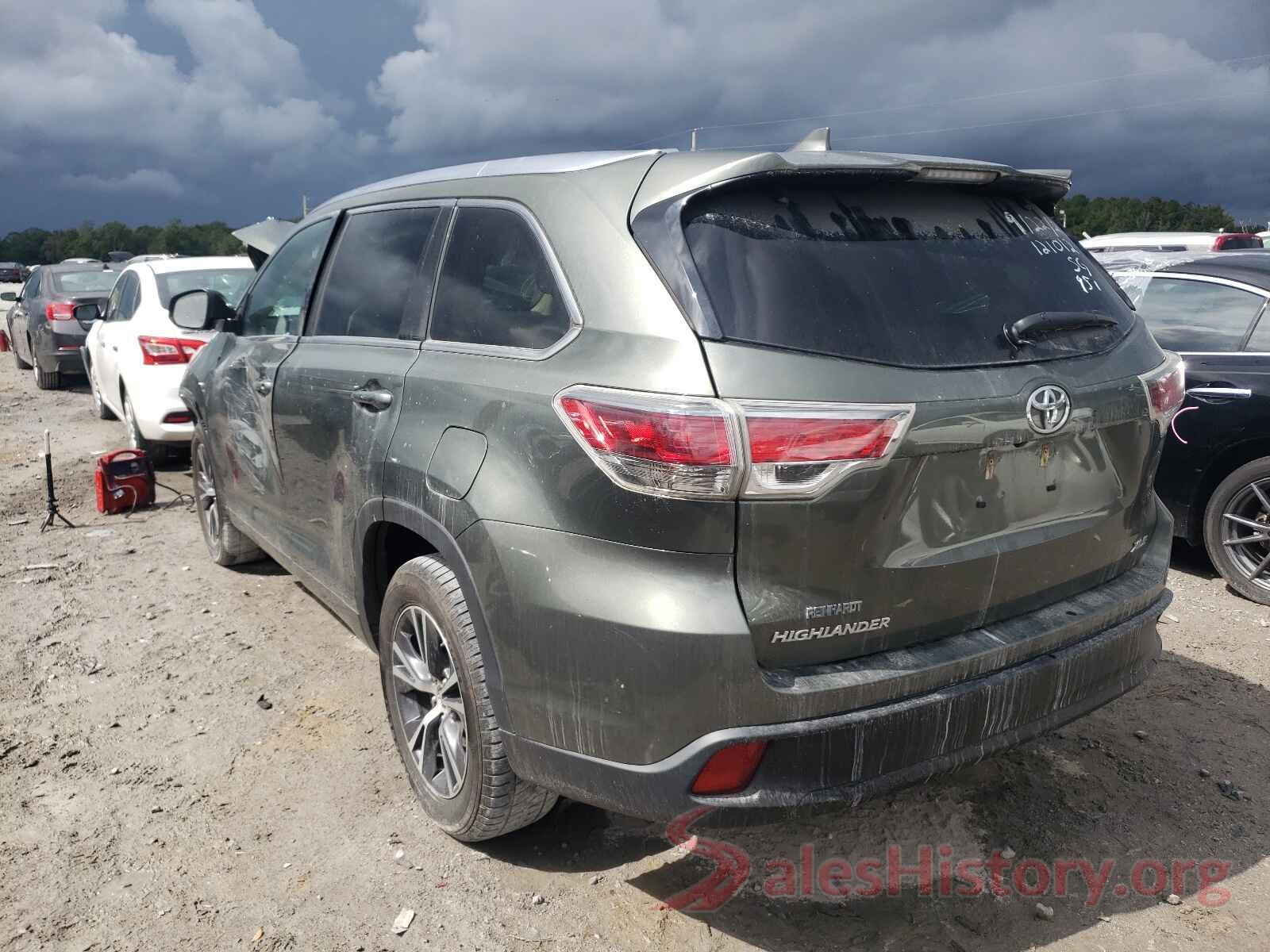 5TDKKRFH5GS166509 2016 TOYOTA HIGHLANDER