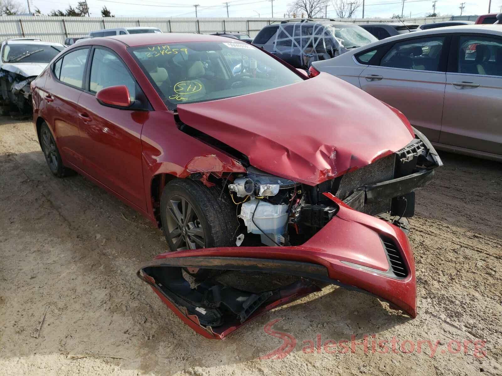 5NPD84LF0JH234659 2018 HYUNDAI ELANTRA