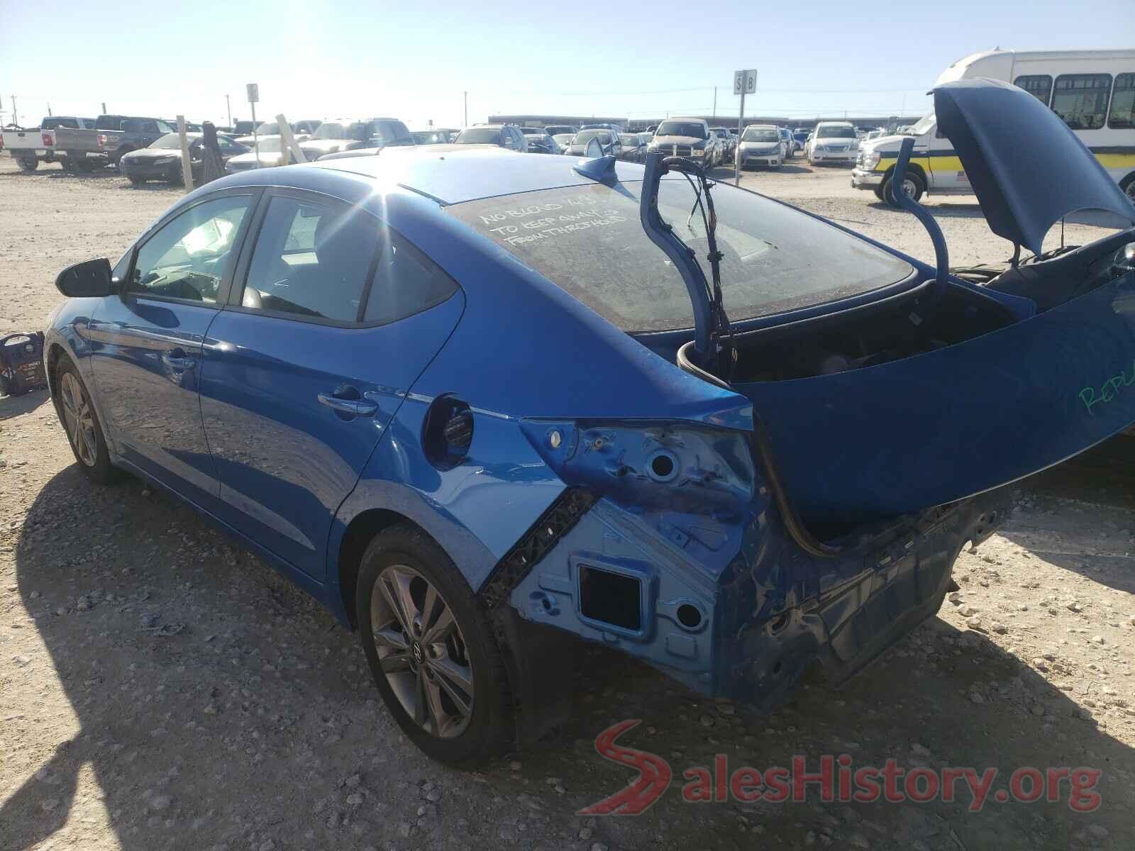 5NPD84LFXJH299907 2018 HYUNDAI ELANTRA