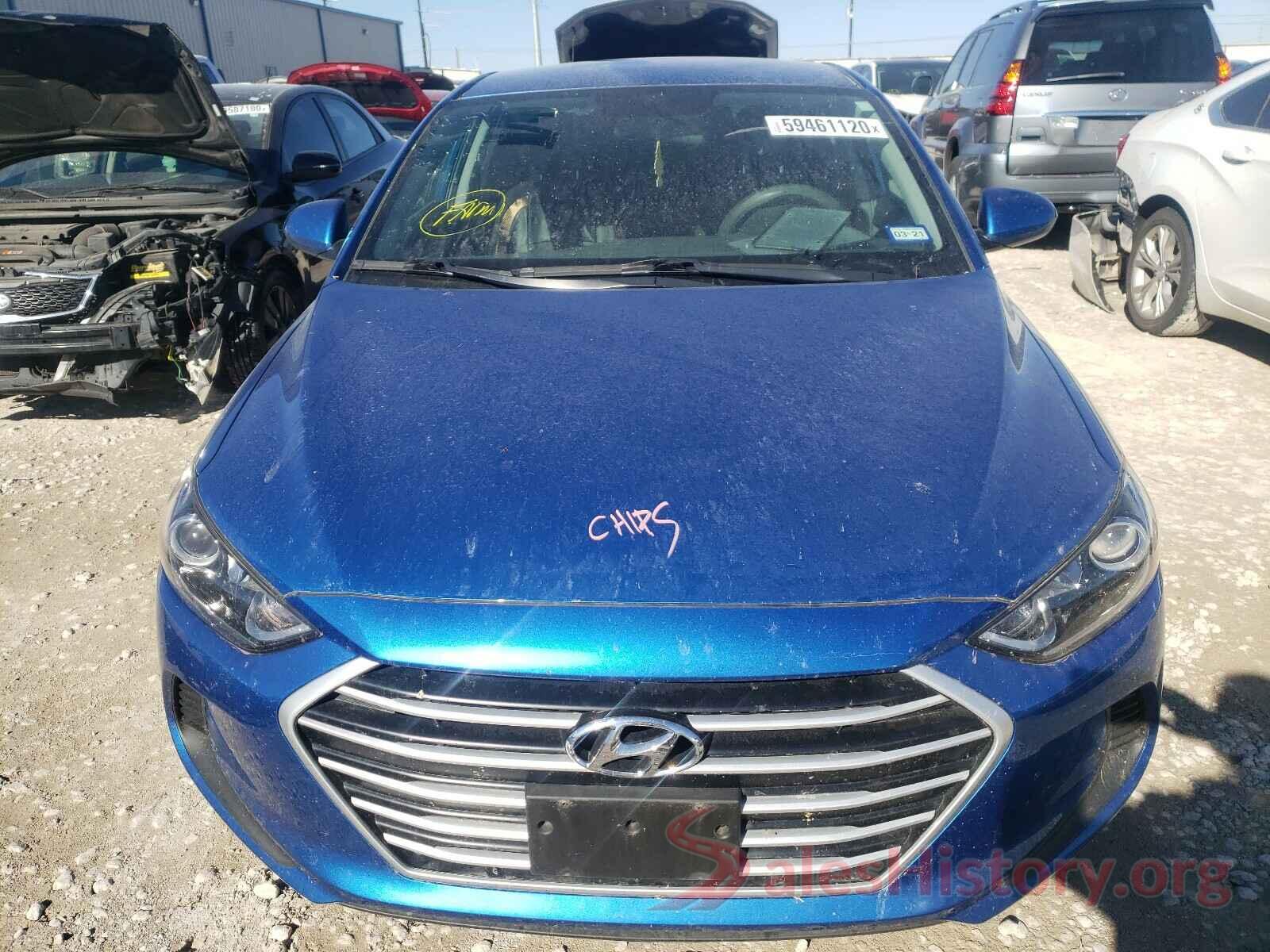 5NPD84LFXJH299907 2018 HYUNDAI ELANTRA