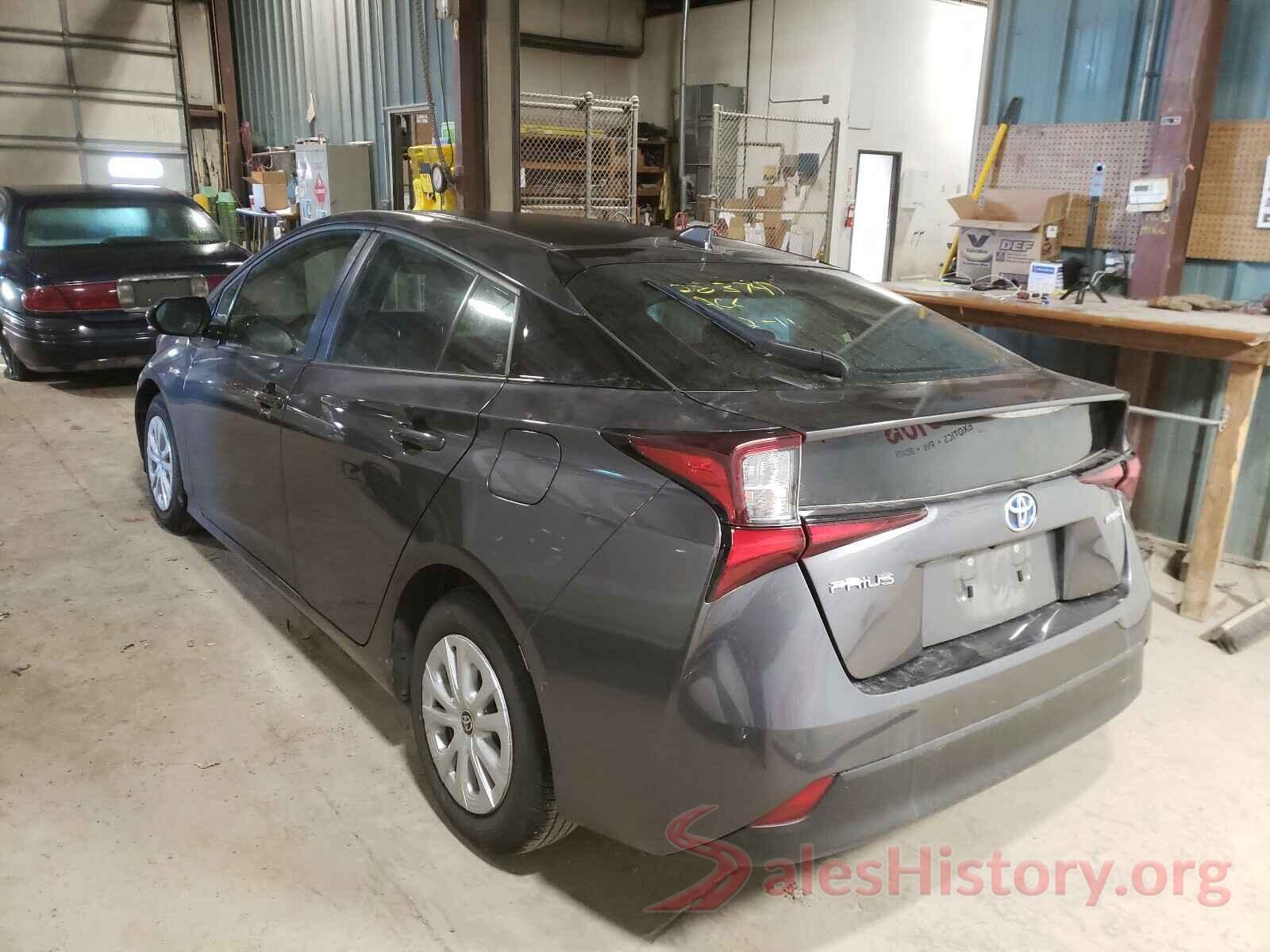 JTDKARFU8K3083747 2019 TOYOTA PRIUS