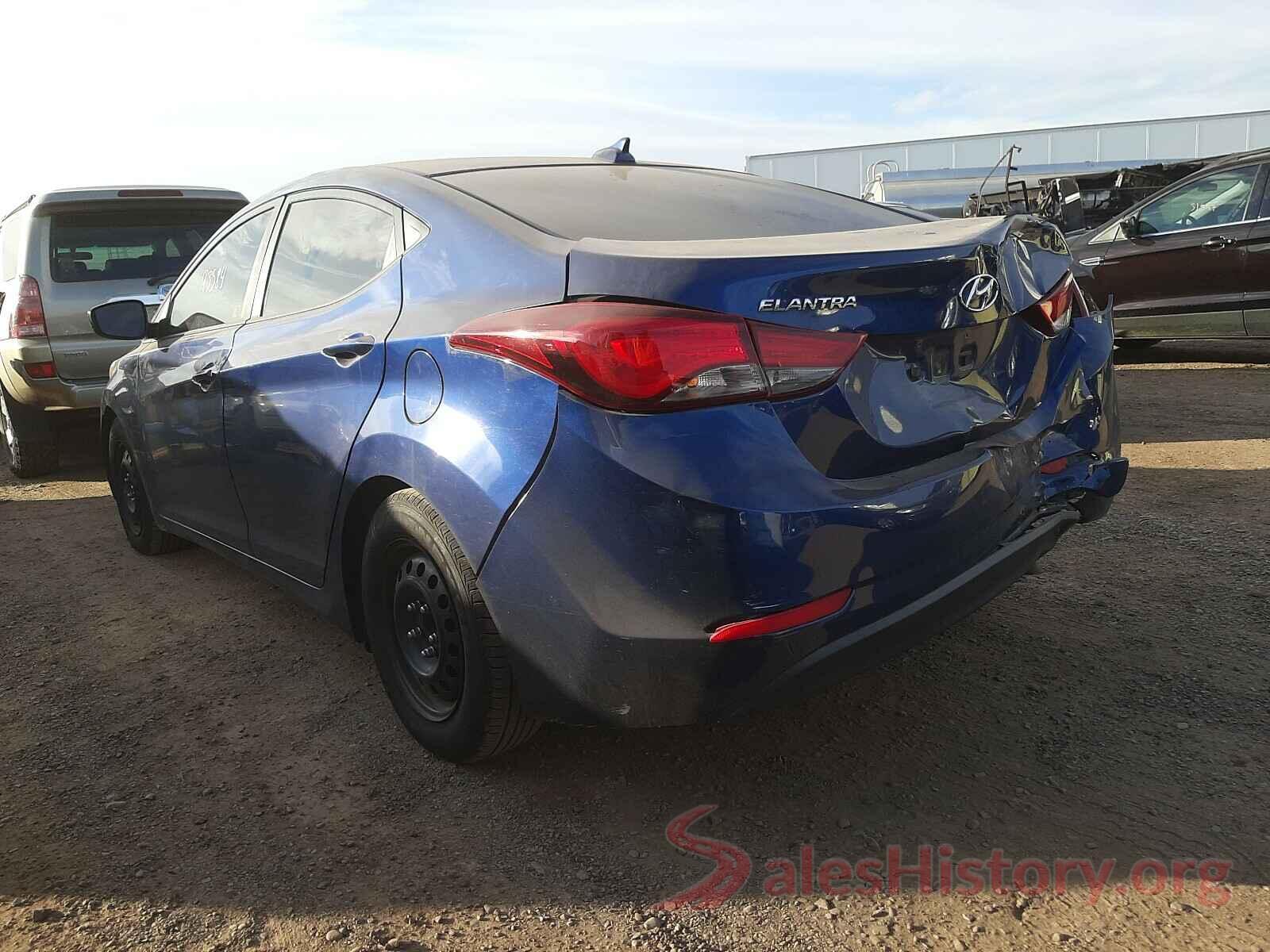 5NPDH4AE9GH691733 2016 HYUNDAI ELANTRA