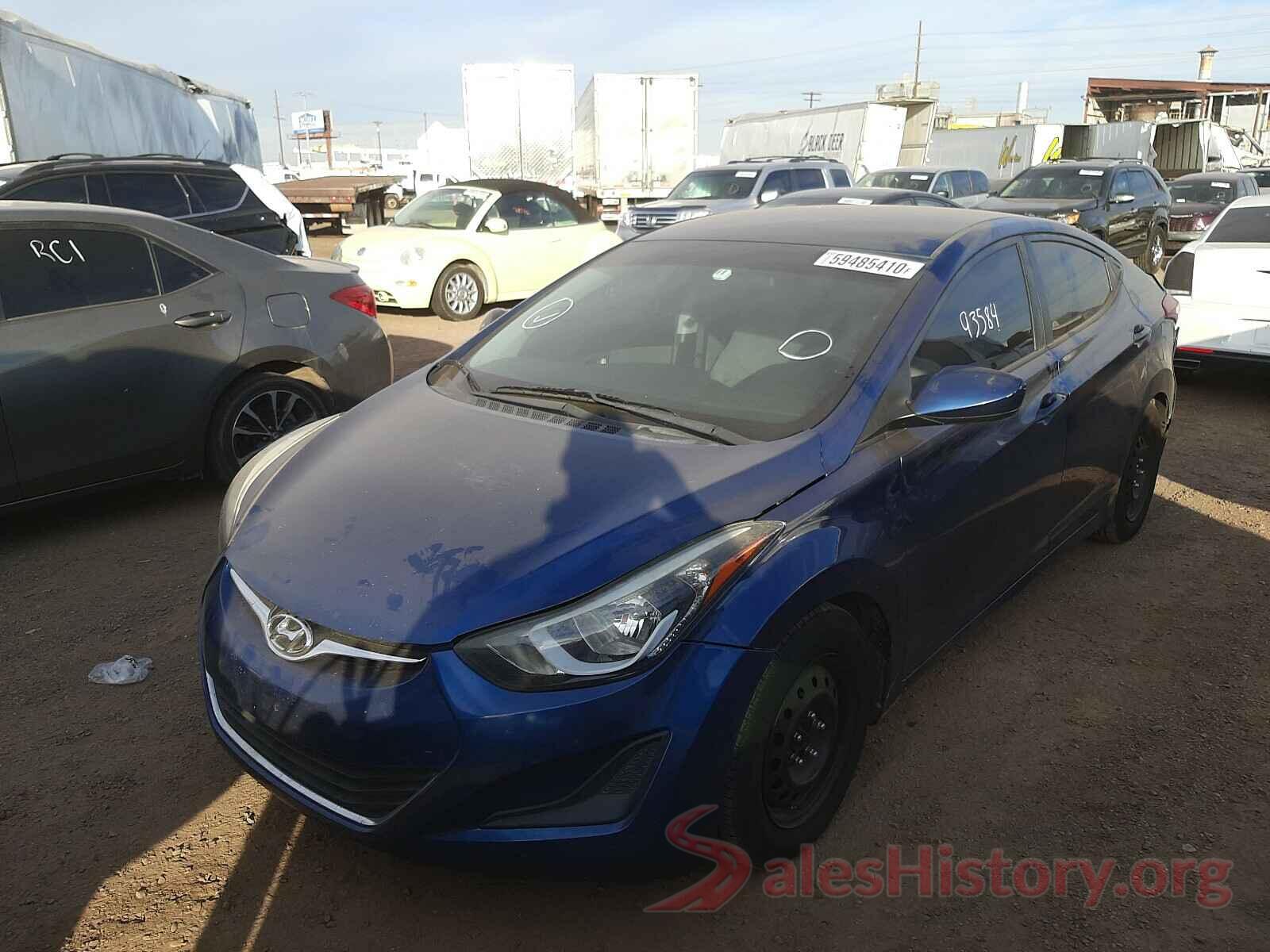 5NPDH4AE9GH691733 2016 HYUNDAI ELANTRA