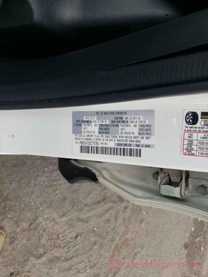 JM3KE4DY0G0778754 2016 MAZDA CX-5