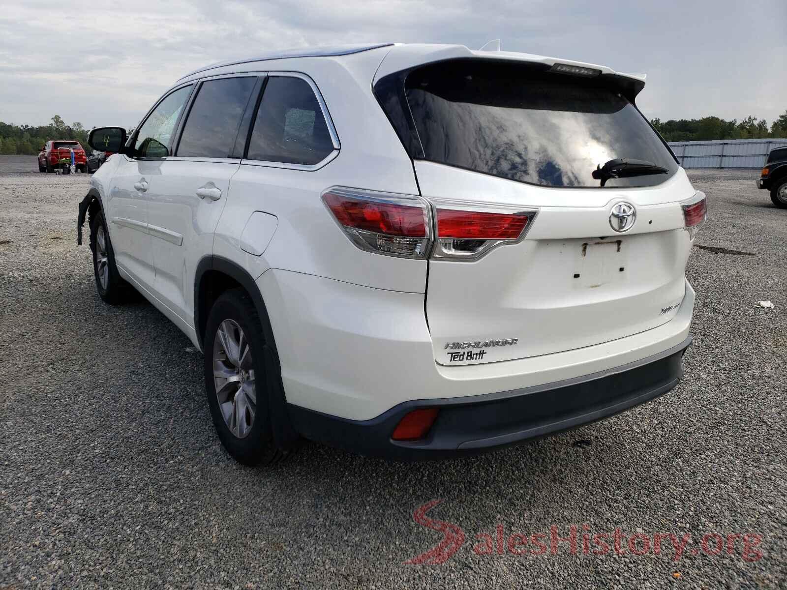 5TDJKRFH3FS138735 2015 TOYOTA HIGHLANDER