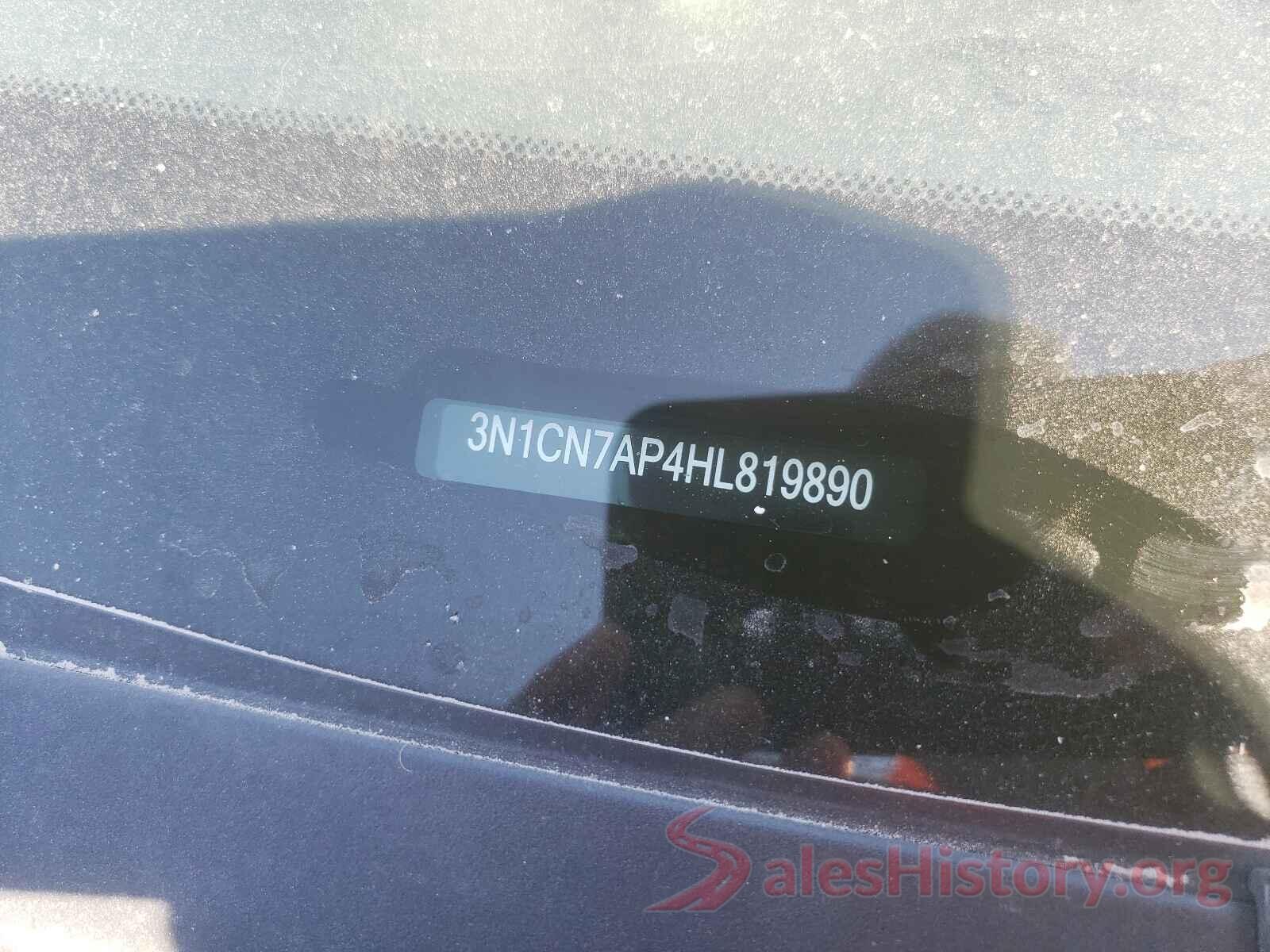 3N1CN7AP4HL819890 2017 NISSAN VERSA