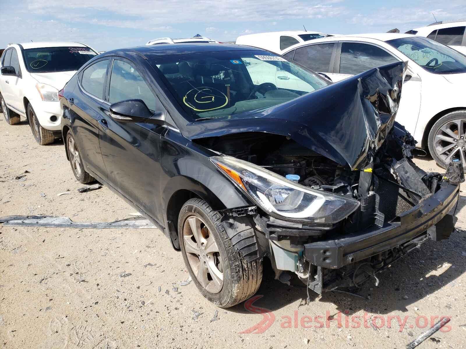 KMHDH4AEXGU553362 2016 HYUNDAI ELANTRA