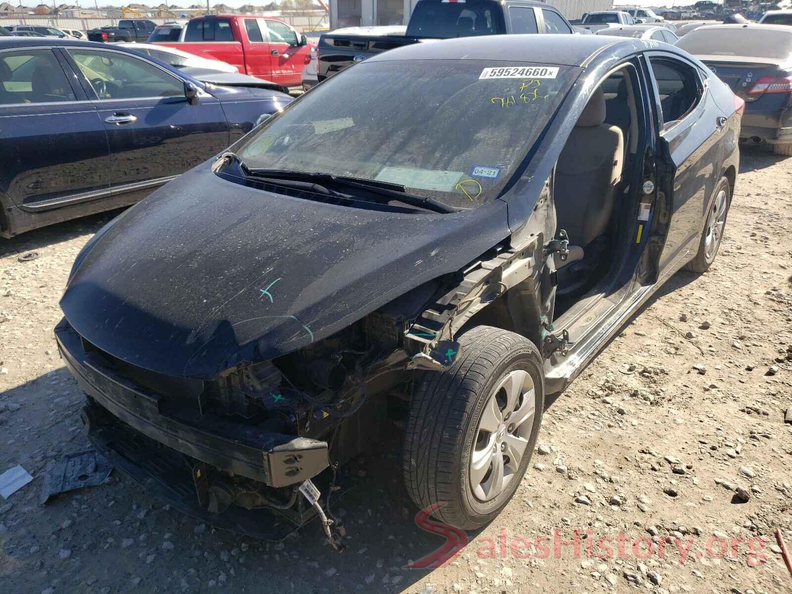 5NPDH4AE6GH781826 2016 HYUNDAI ELANTRA