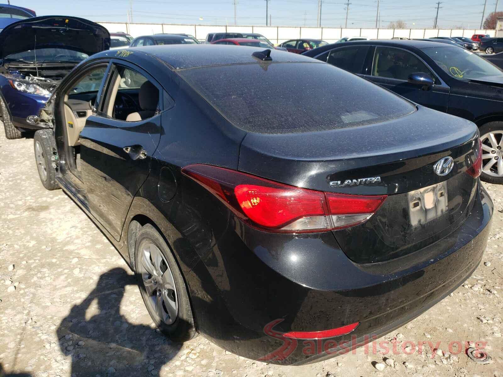 5NPDH4AE6GH781826 2016 HYUNDAI ELANTRA