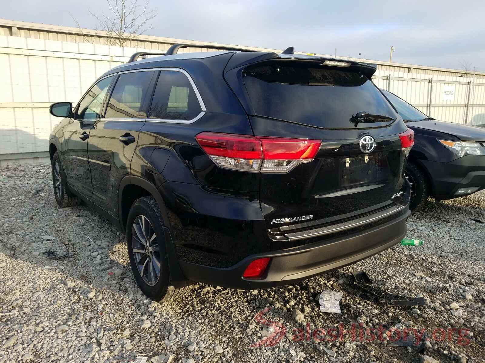 5TDJZRFH7KS626737 2019 TOYOTA HIGHLANDER