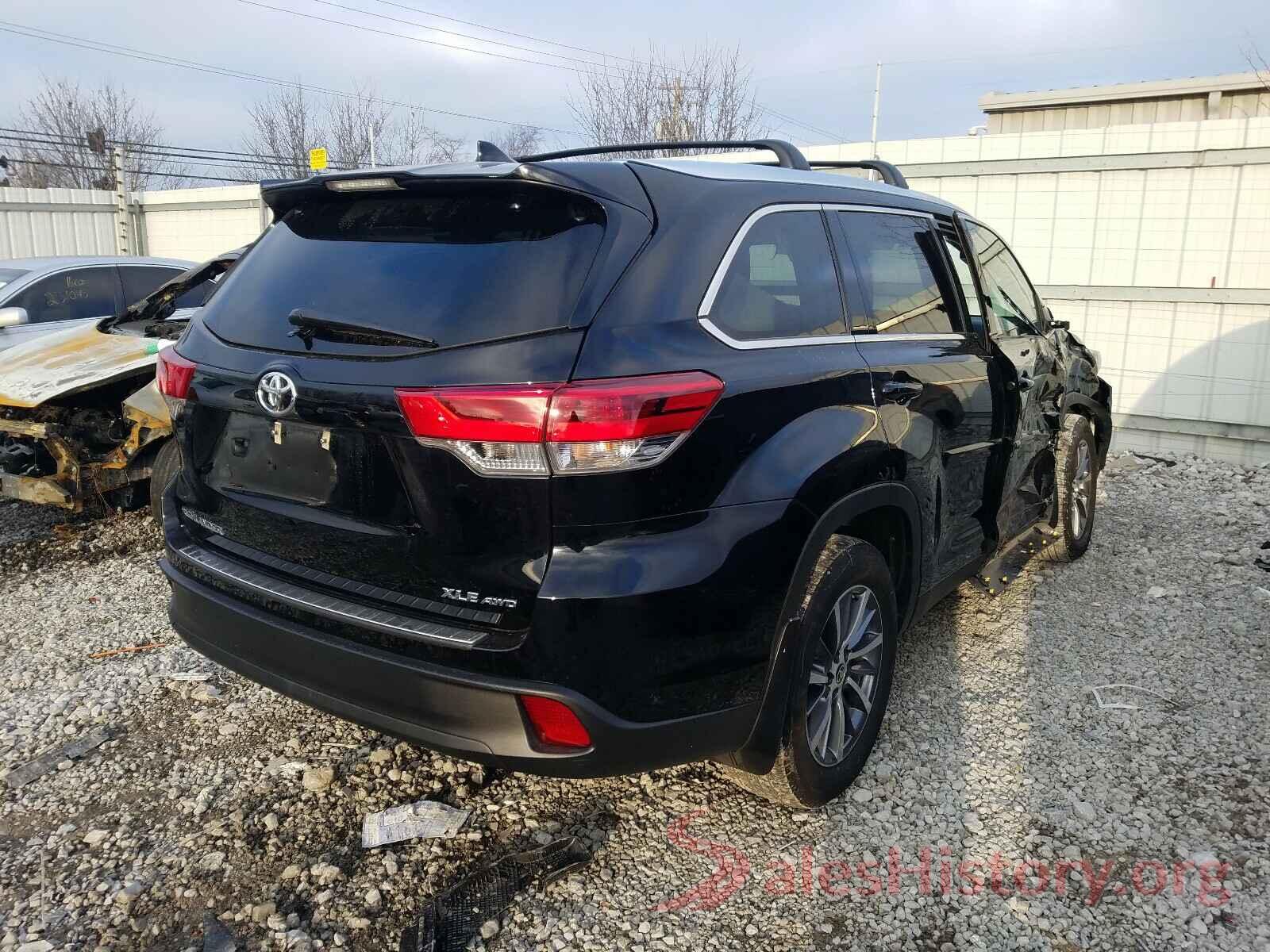 5TDJZRFH7KS626737 2019 TOYOTA HIGHLANDER