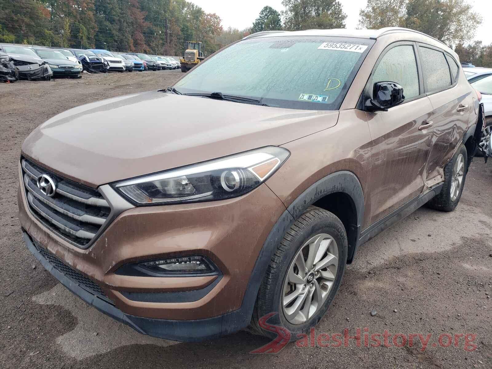 KM8J3CA45GU037820 2016 HYUNDAI TUCSON