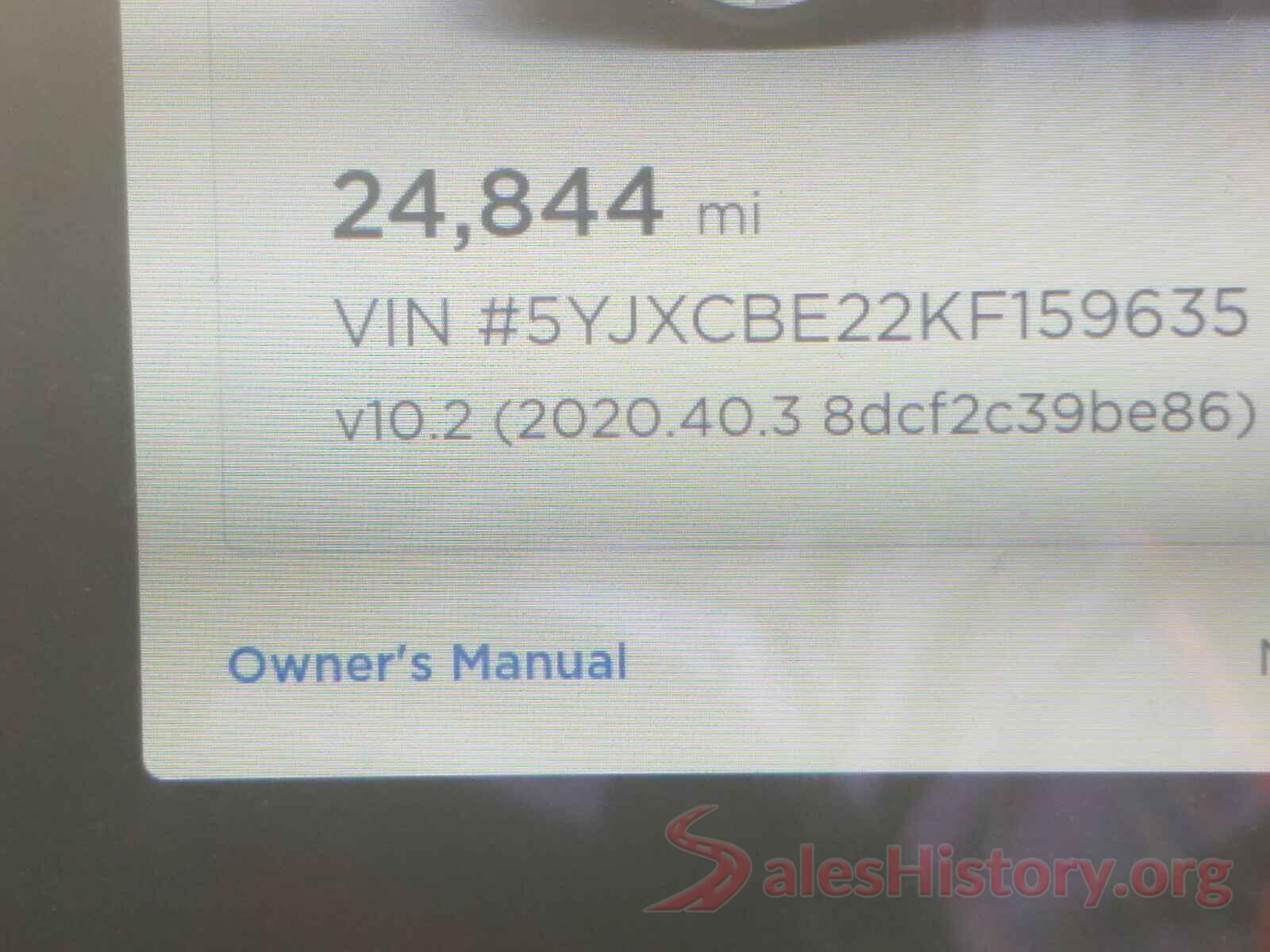 5YJXCBE22KF159635 2019 TESLA MODEL X