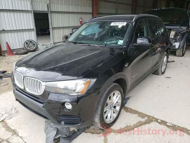 5UXWZ7C39H0X43250 2017 BMW X3