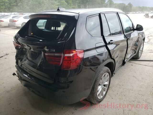 5UXWZ7C39H0X43250 2017 BMW X3