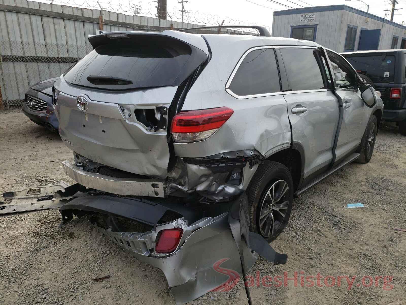 5TDZARFH5KS052598 2019 TOYOTA HIGHLANDER