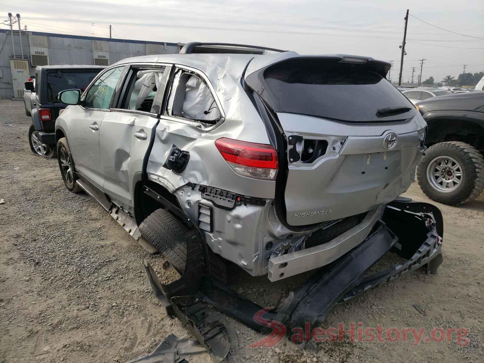 5TDZARFH5KS052598 2019 TOYOTA HIGHLANDER