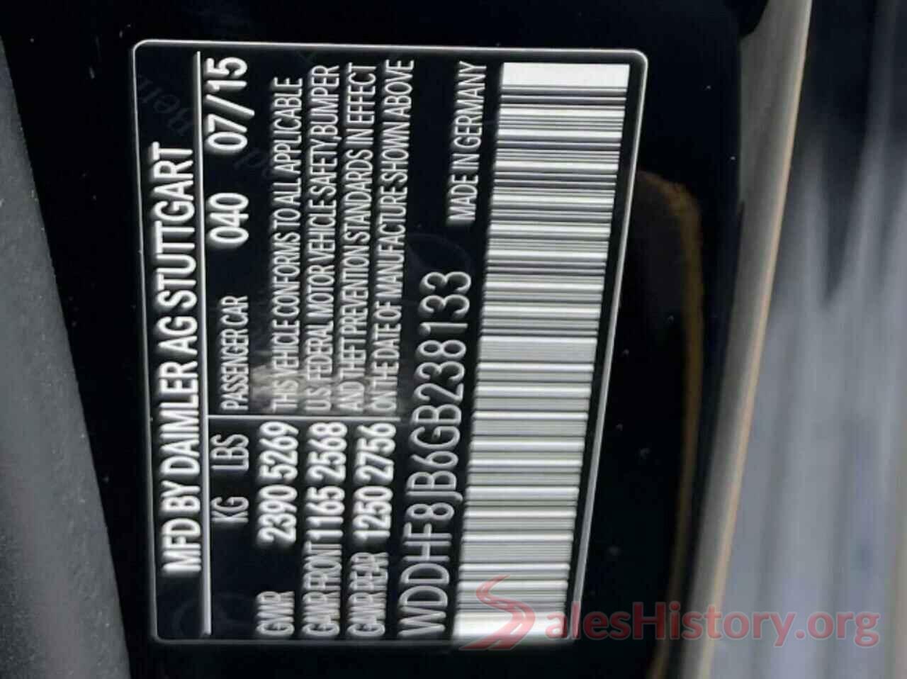 WDDHF8JB6GB238133 2016 MERCEDES-BENZ E-CLASS