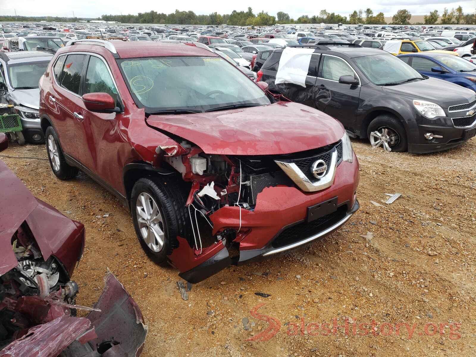 KNMAT2MTXGP721018 2016 NISSAN ROGUE