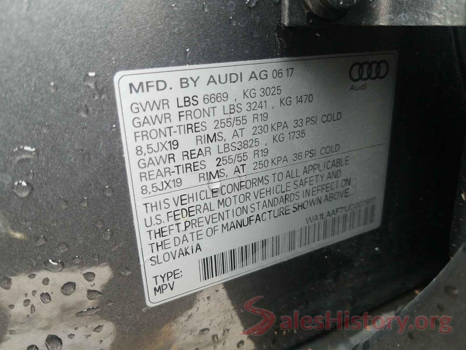 WA1LAAF71JD002817 2018 AUDI Q7