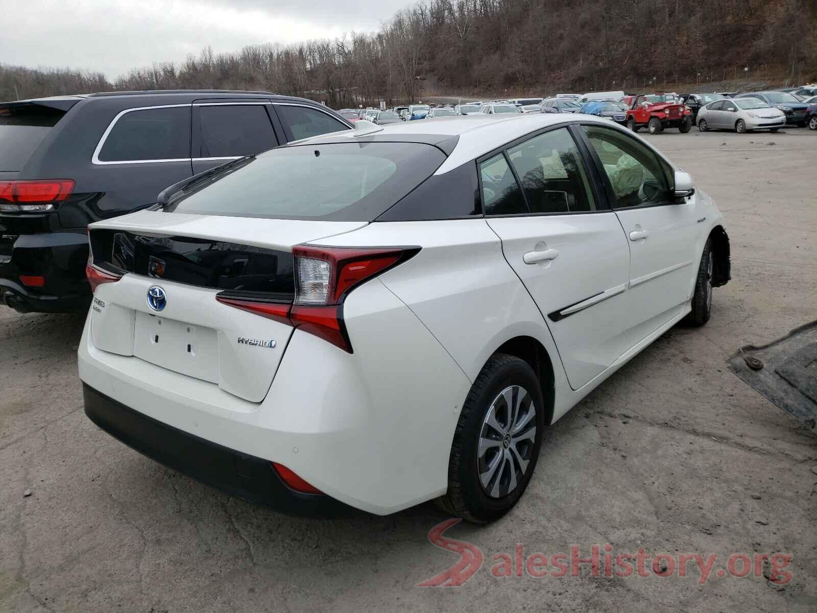 JTDL9RFUXK3011462 2019 TOYOTA PRIUS