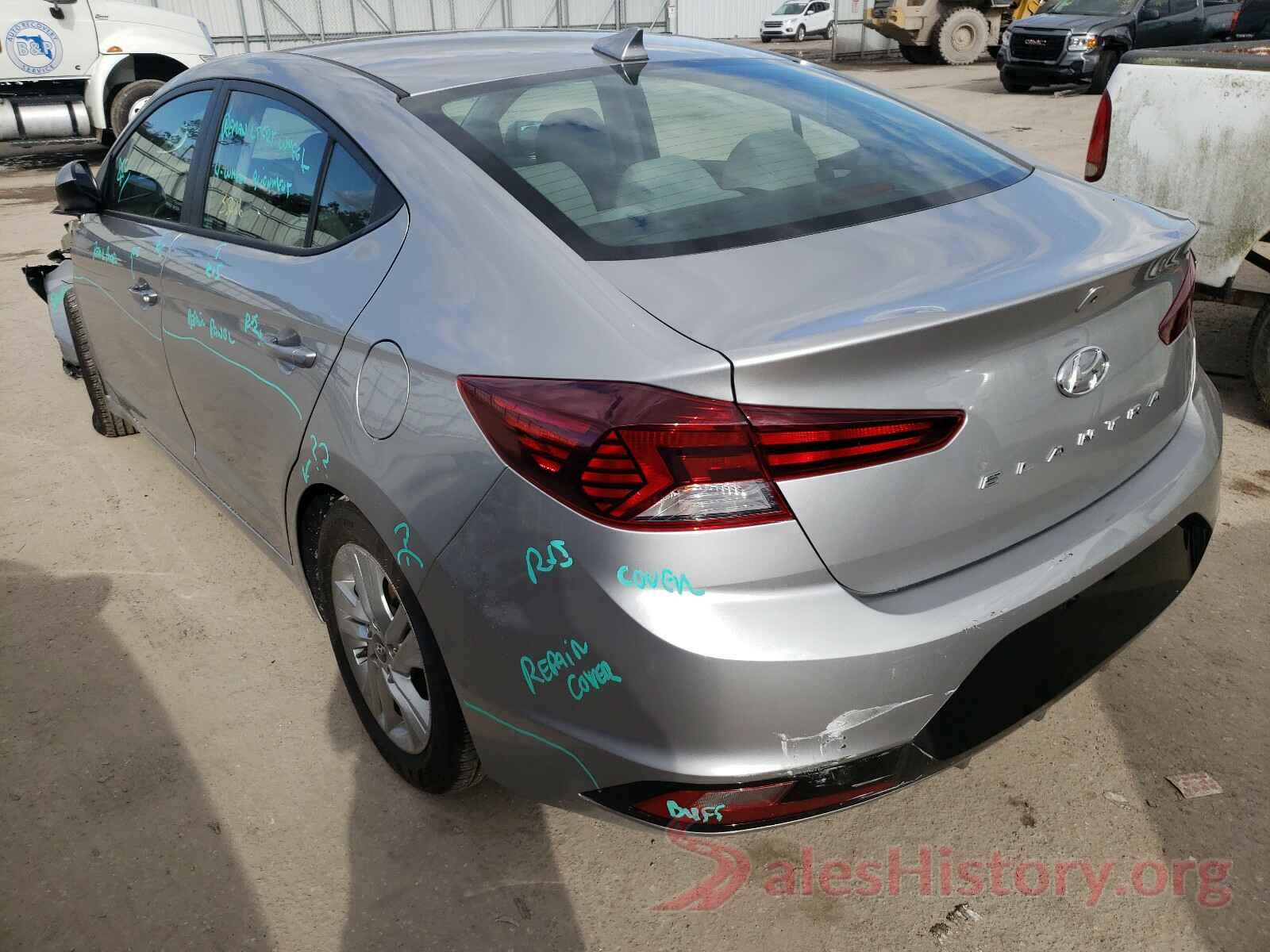 5NPD84LF3LH593345 2020 HYUNDAI ELANTRA