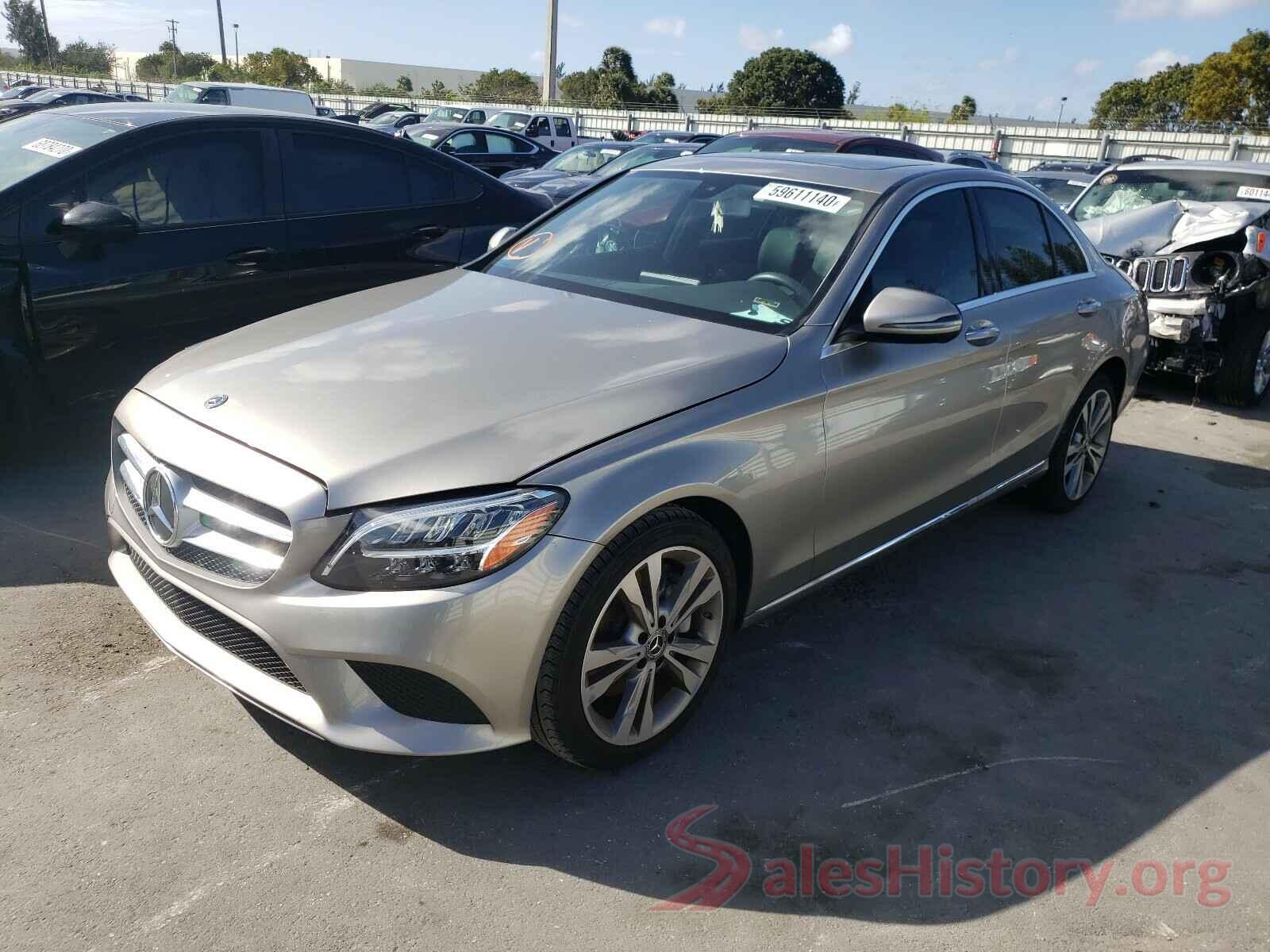 55SWF8DB2KU315839 2019 MERCEDES-BENZ C CLASS