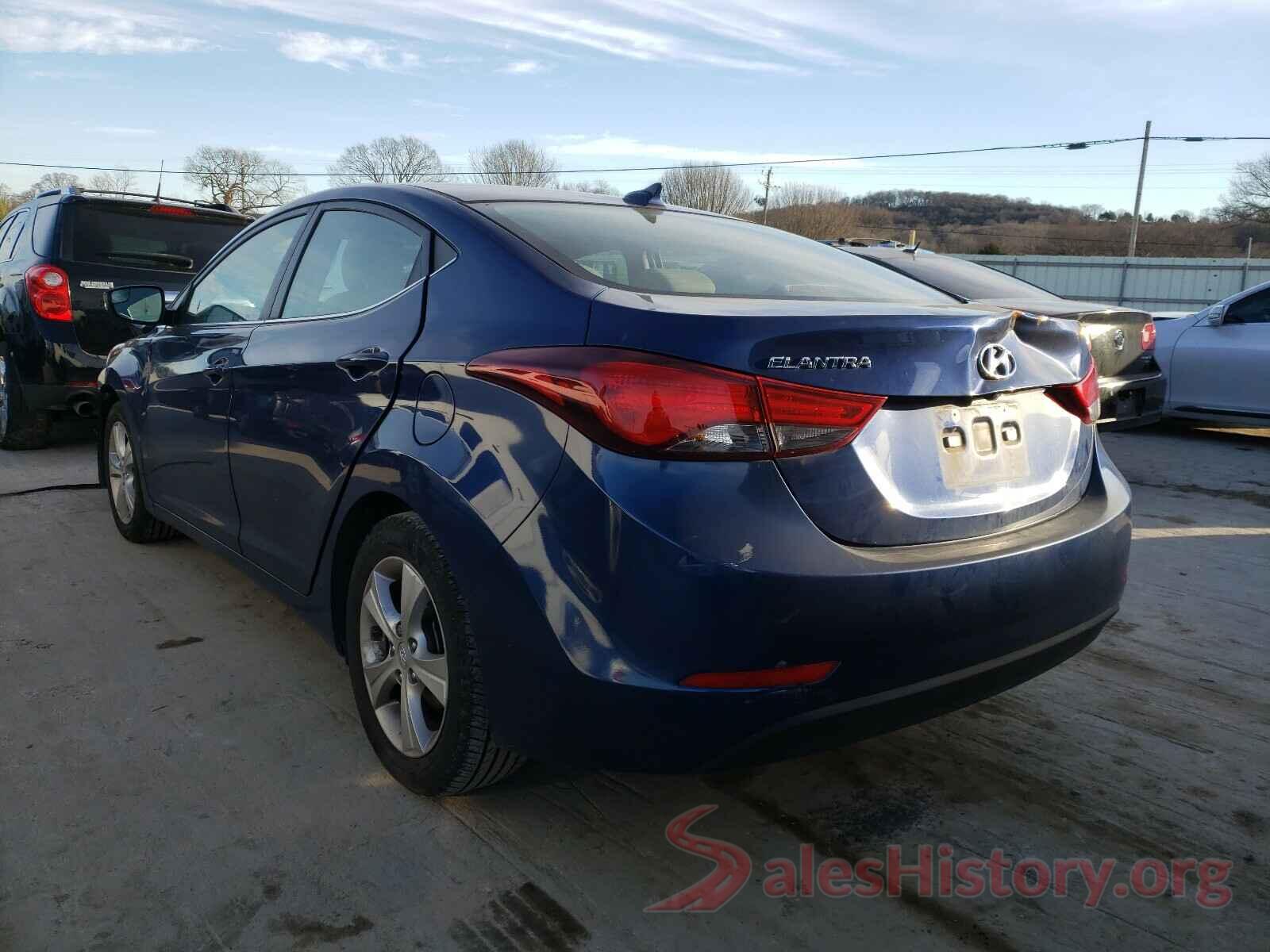 5NPDH4AE9GH686452 2016 HYUNDAI ELANTRA