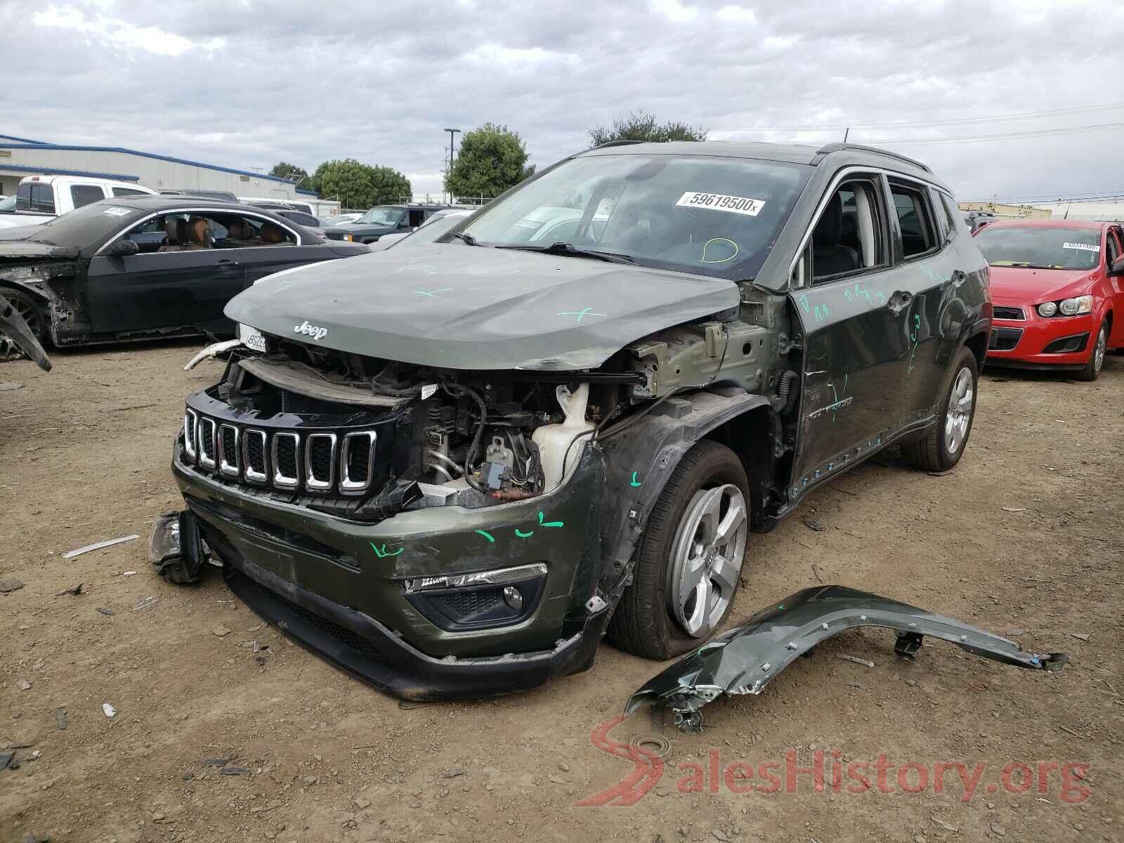 3C4NJDBB8KT713291 2019 JEEP COMPASS