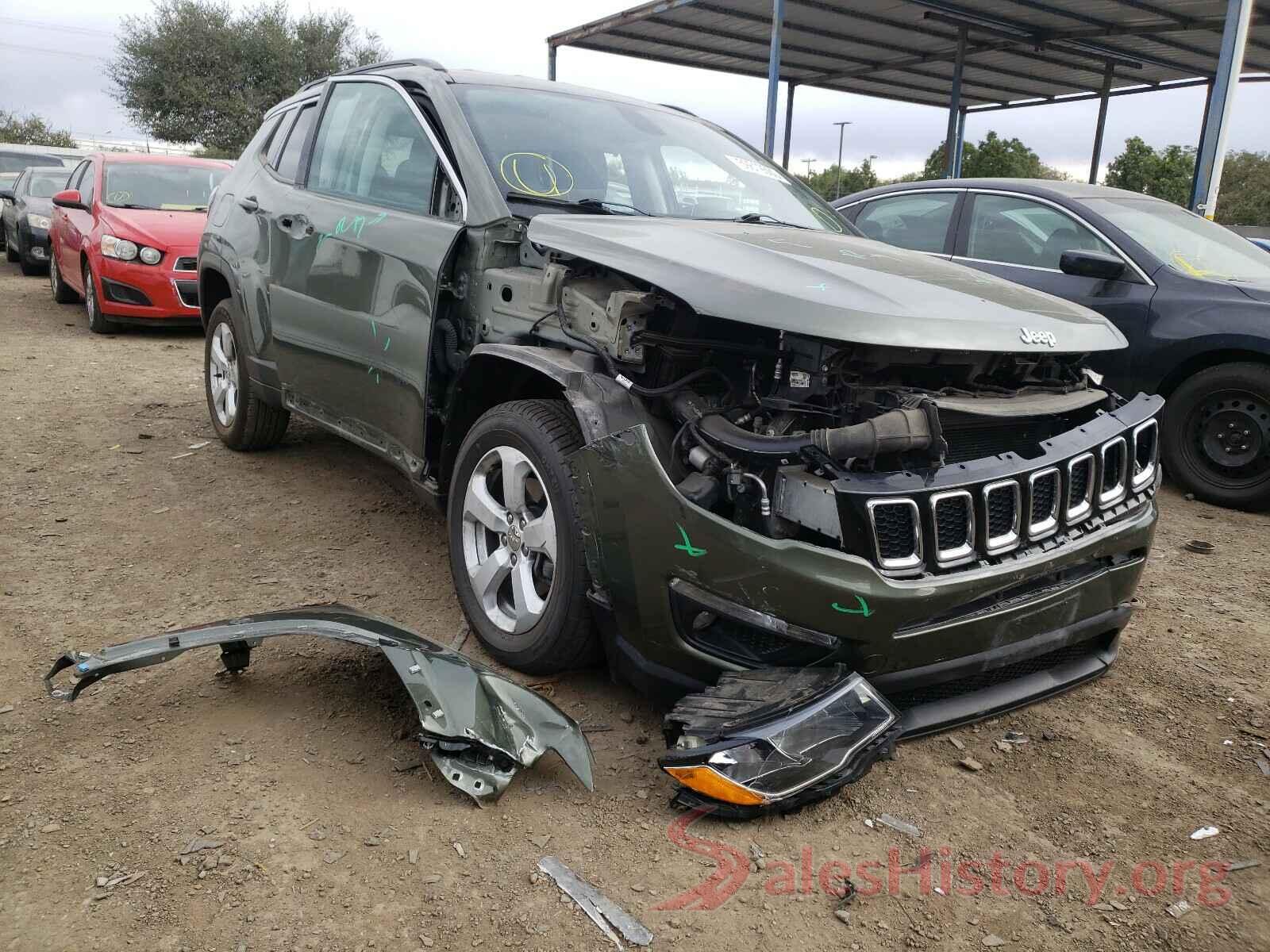 3C4NJDBB8KT713291 2019 JEEP COMPASS