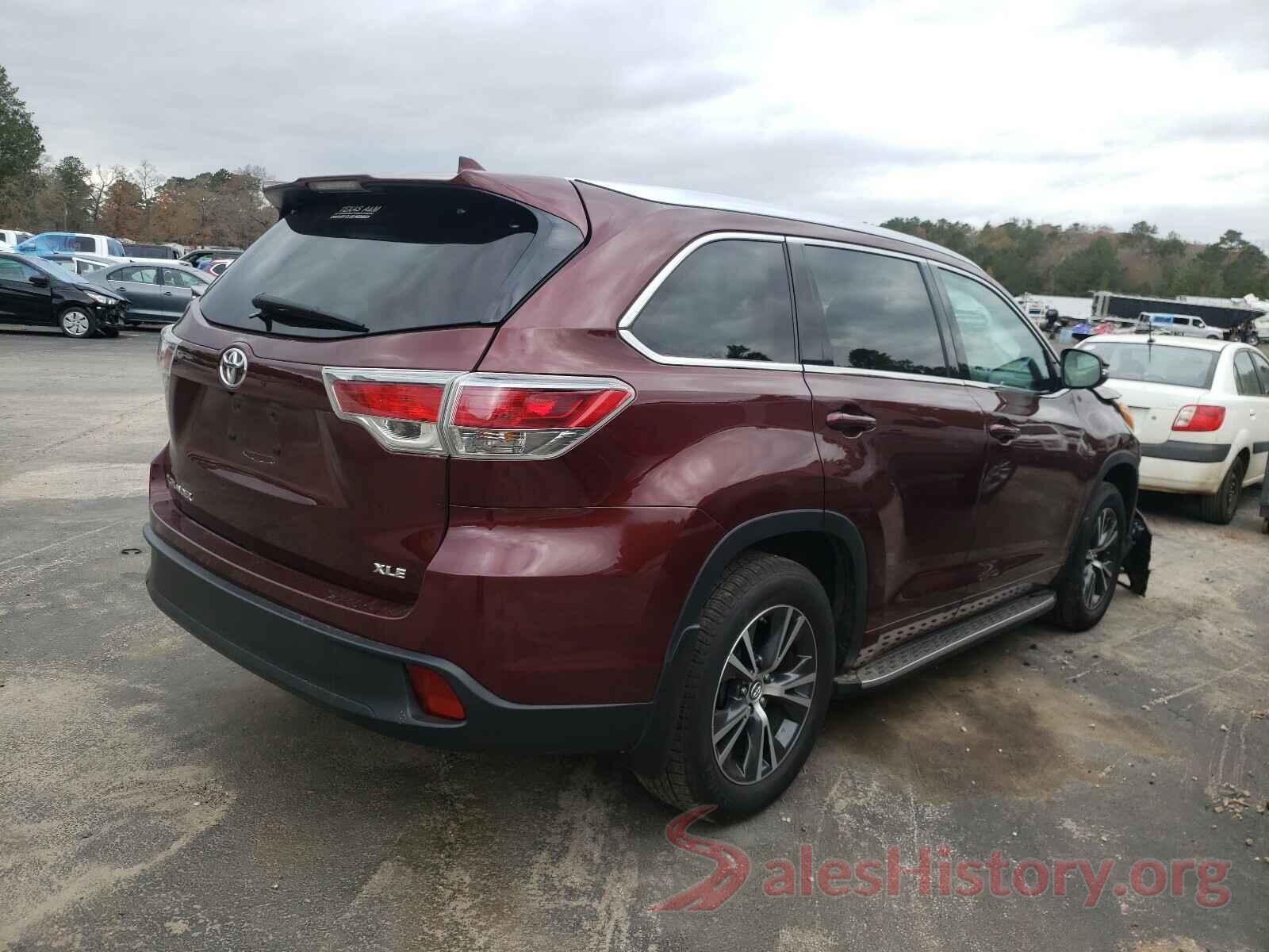 5TDKKRFH5GS186162 2016 TOYOTA HIGHLANDER