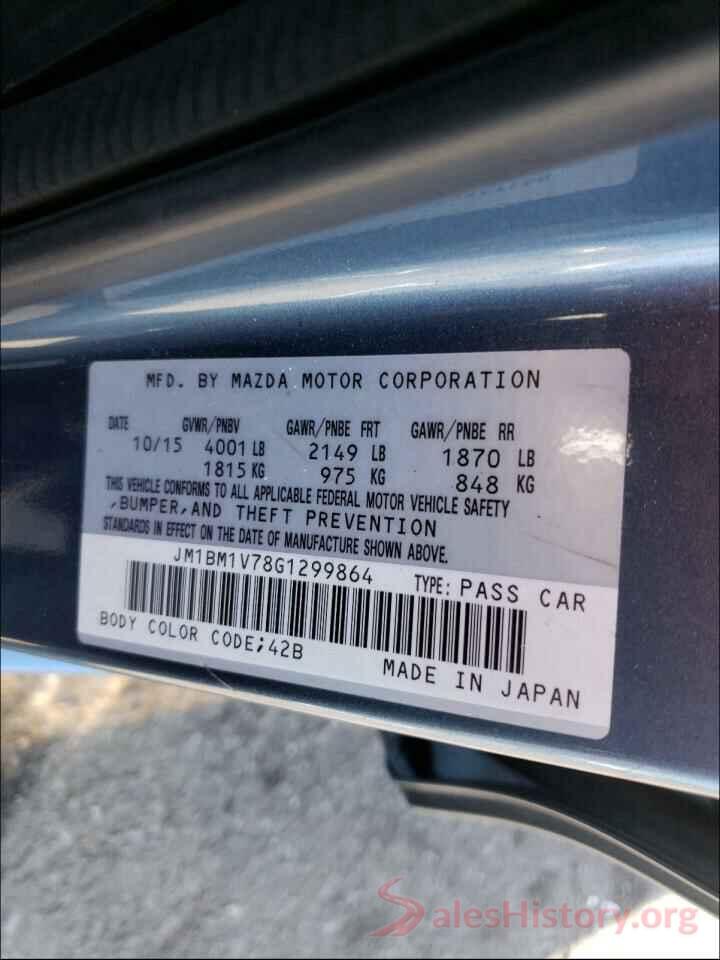 JM1BM1V78G1299864 2016 MAZDA 3