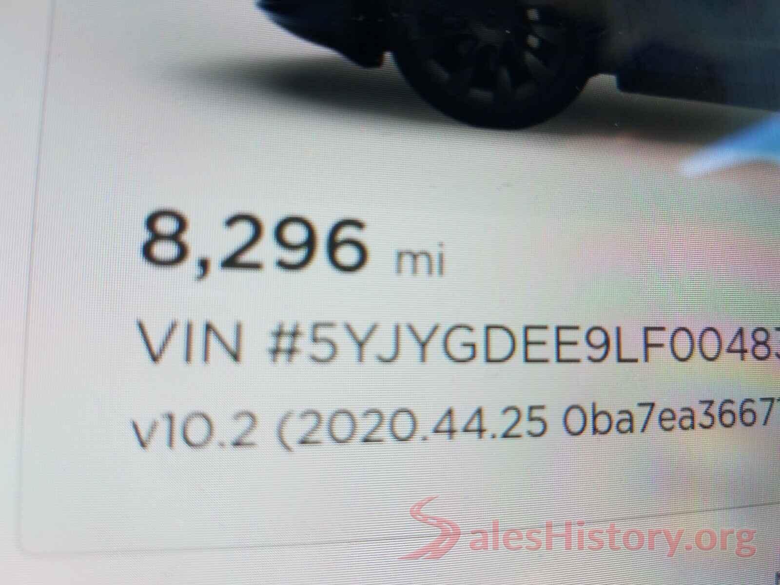 5YJYGDEE9LF004838 2020 TESLA MODEL Y