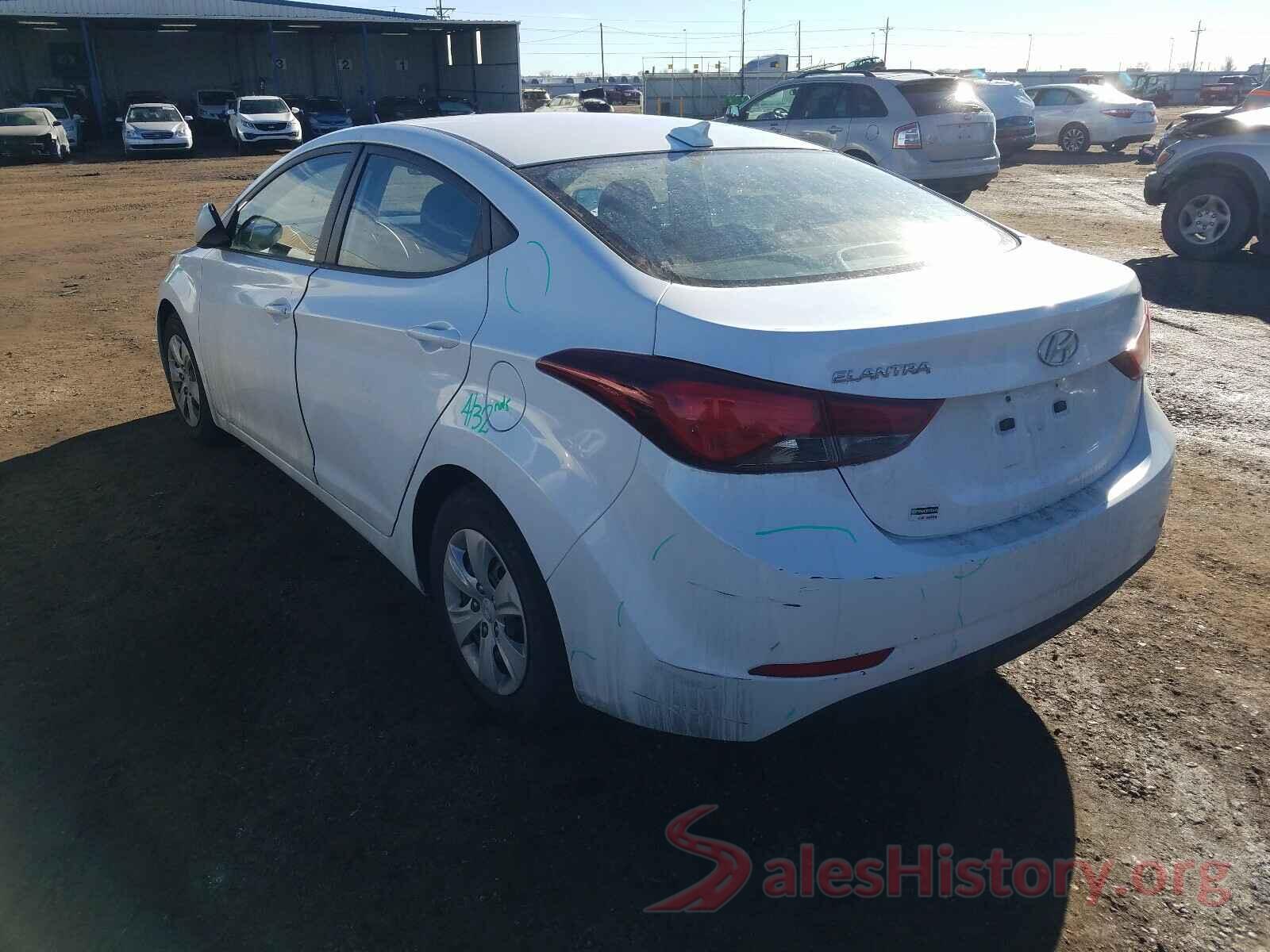 5NPDH4AE0GH679051 2016 HYUNDAI ELANTRA