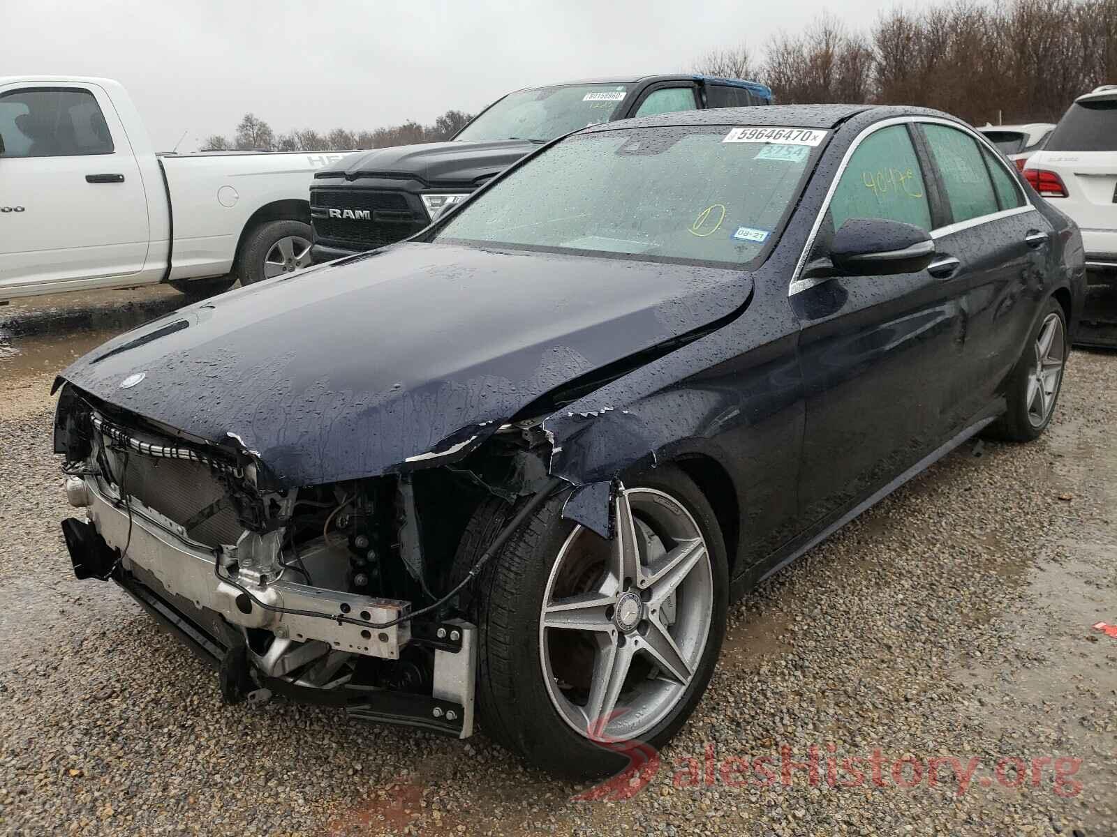 55SWF4KB8HU185893 2017 MERCEDES-BENZ C CLASS