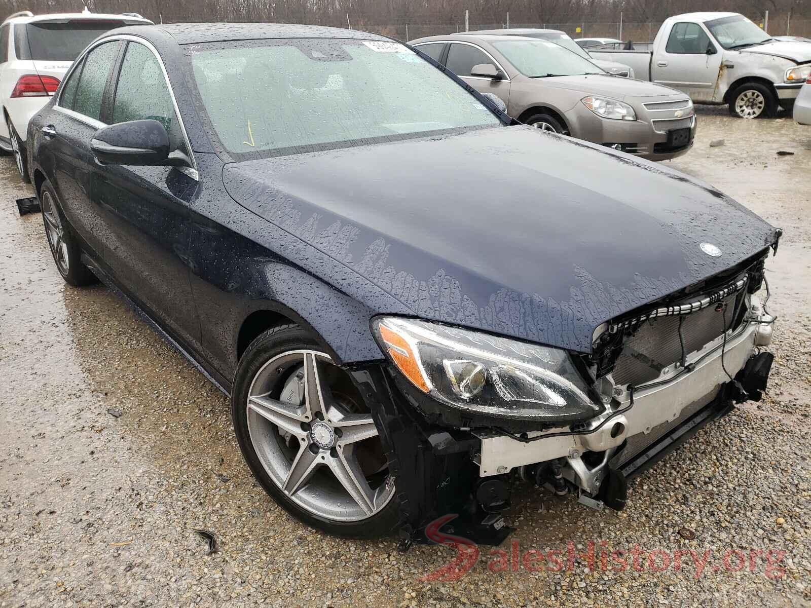 55SWF4KB8HU185893 2017 MERCEDES-BENZ C CLASS