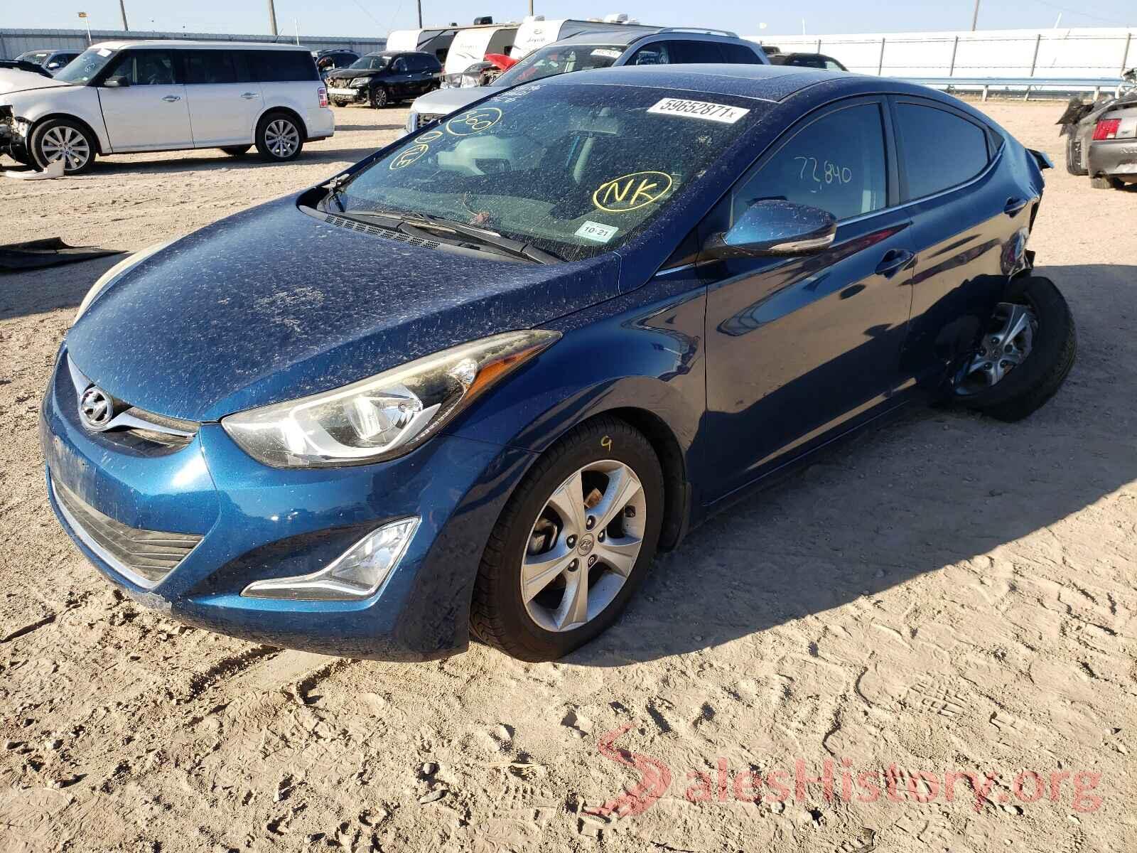 KMHDH4AE6GU555240 2016 HYUNDAI ELANTRA