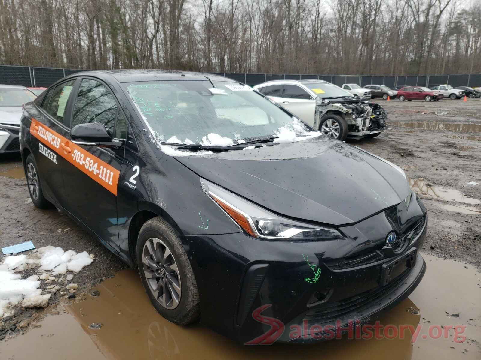 JTDKARFU1K3072542 2019 TOYOTA PRIUS